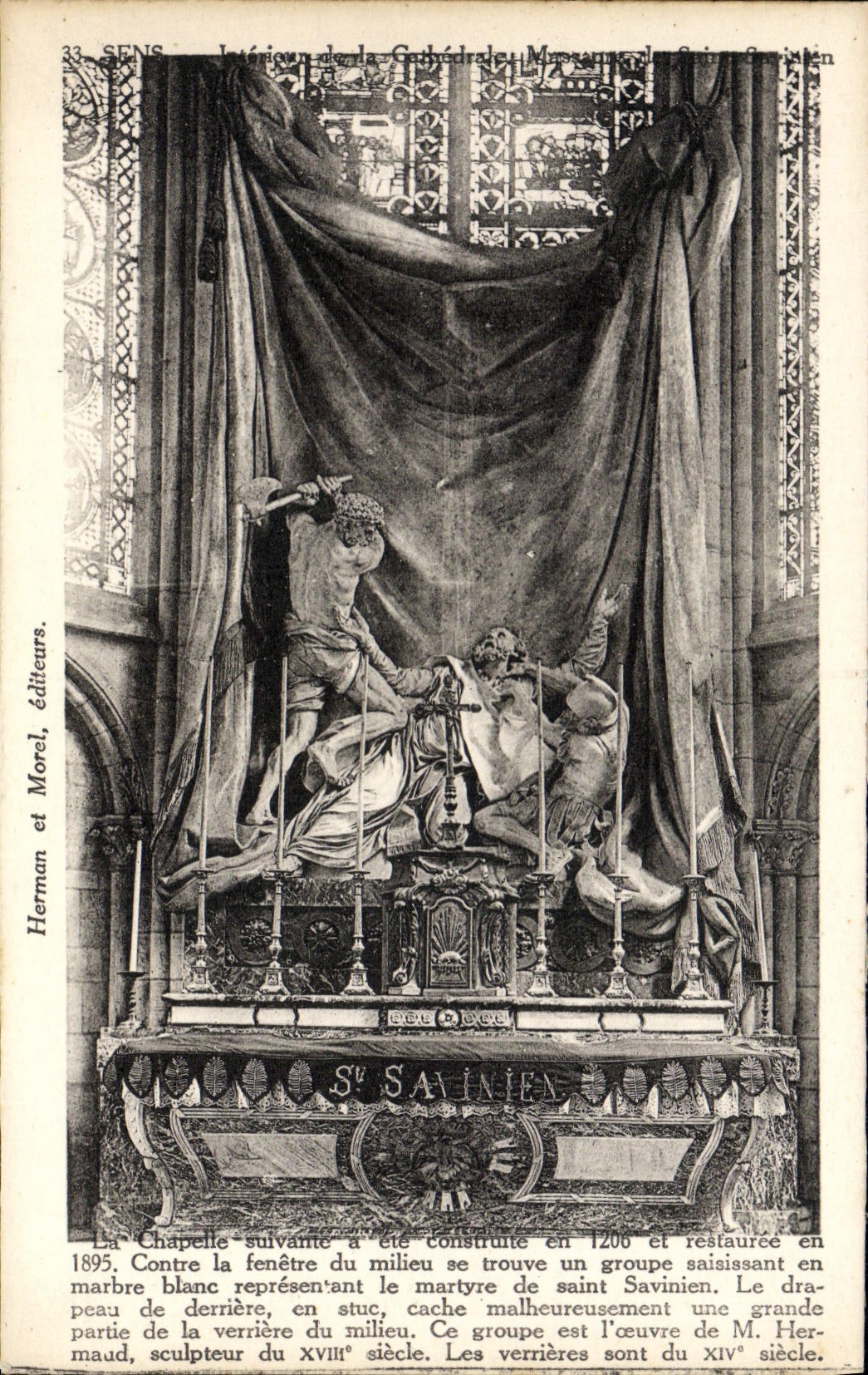 CPA Sens Interieur de la cathedrale 