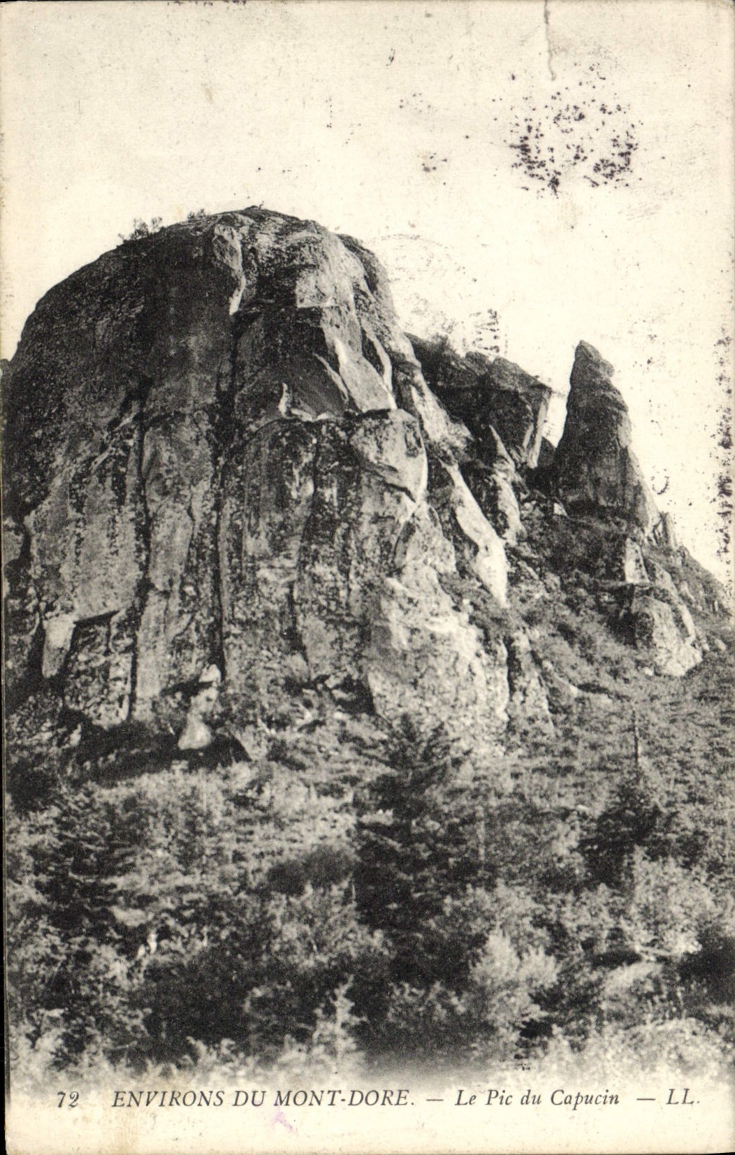 VINTAGE POSTCARD Environs of the Mount gilds the Peak of the Capuchin