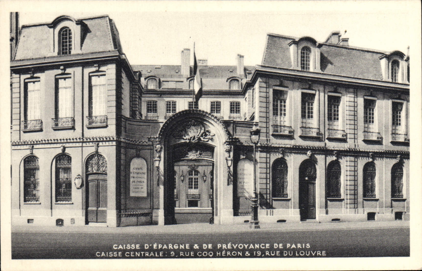 CPA Caisse D'Epargne de Prevoyance de Paris Rue Coq Heron Rue du Louvre