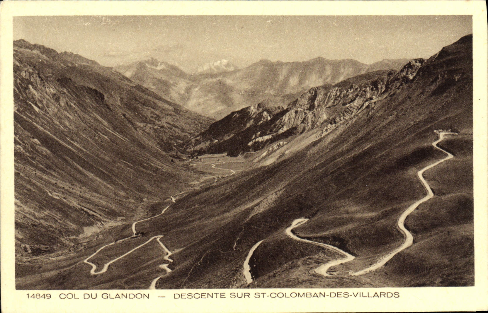 VINTAGE POSTCARD Collar of Glandon Descent On Colomban Saint Of Villards