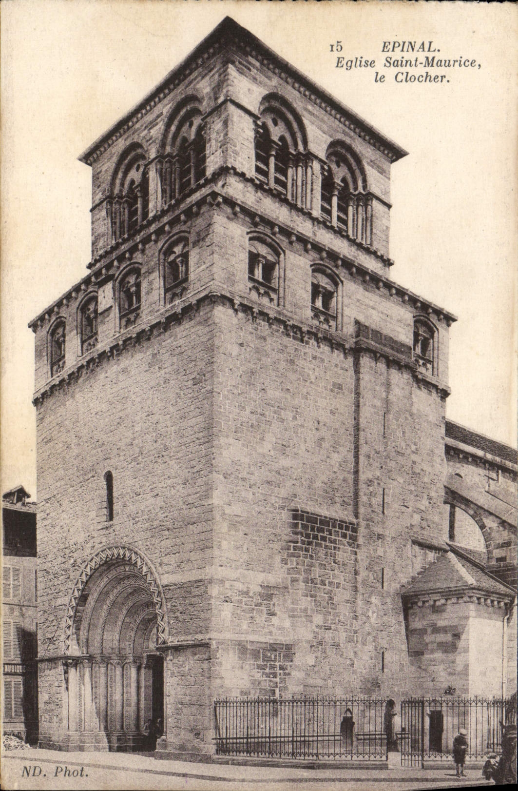 CPA Epinal Eglise Saint Maurice Le Clocher