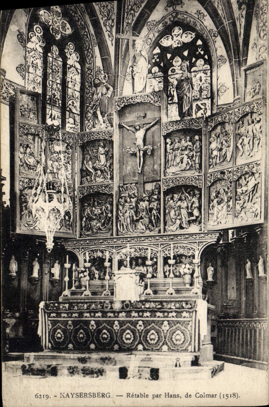 VINTAGE POSTCARD Kaysersberg Retable By Hans de Coimar