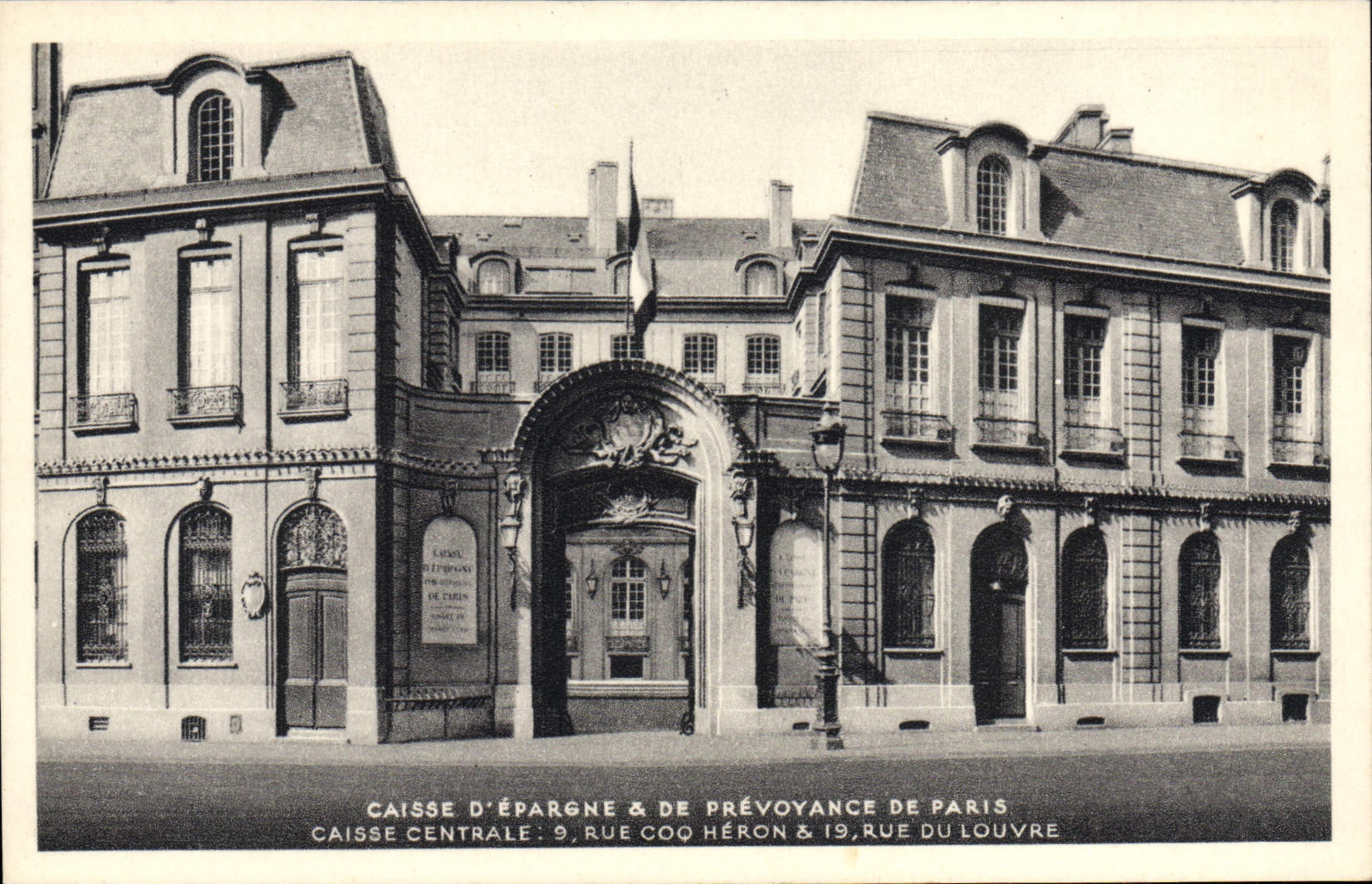 CPA Caisse D'Epargne De Prevoyance De Paris Rue Coq Heron Rue du Louvre