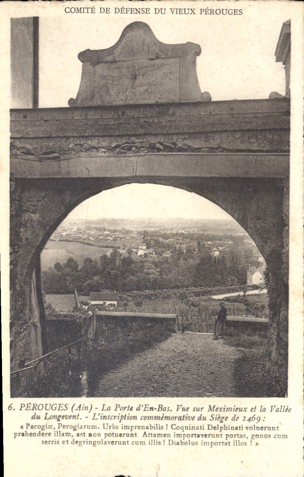 CPA Perouges La porte d'en bas 