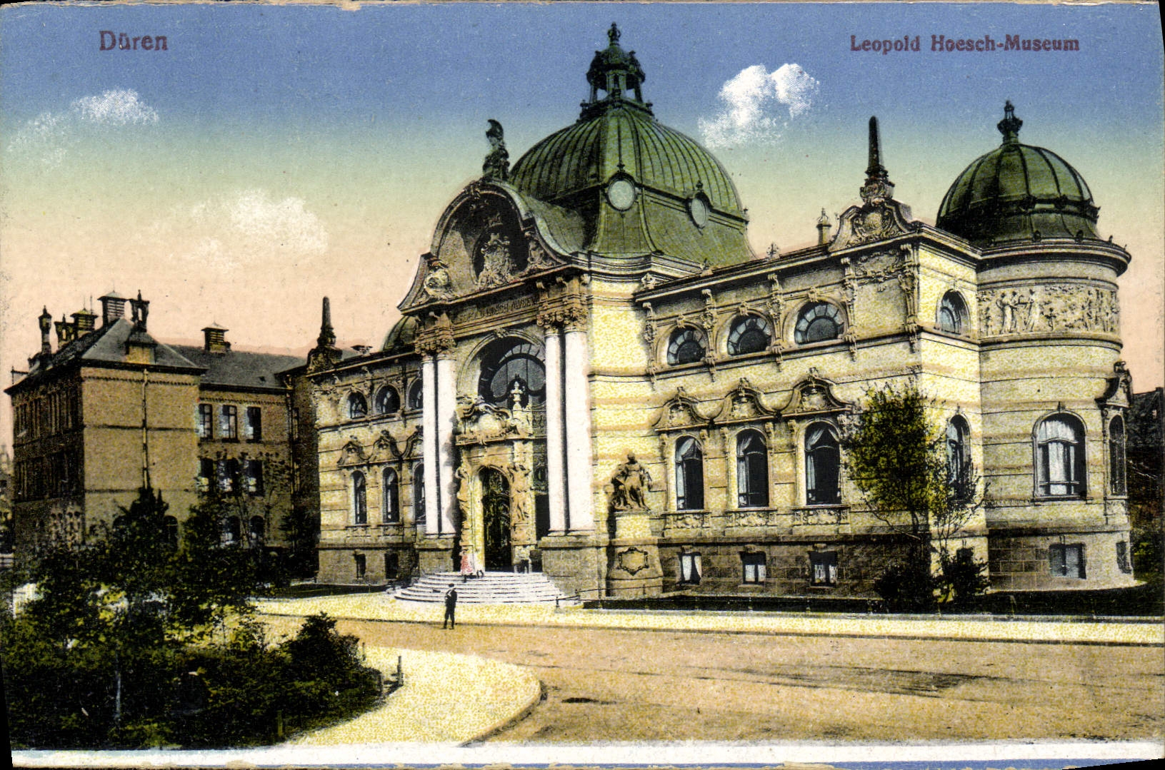 VINTAGE POSTCARD Duren Leopold Hoesch Museum