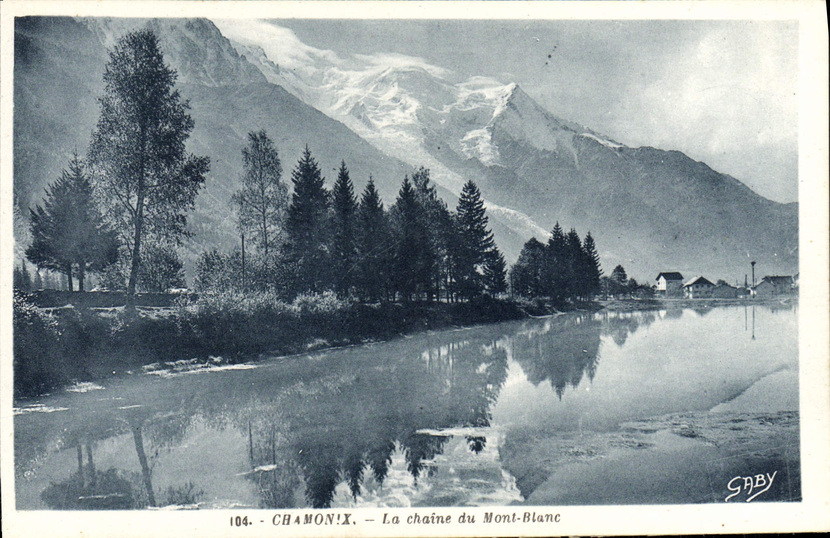 CPA Chamonix La chaine du Mont Blanc