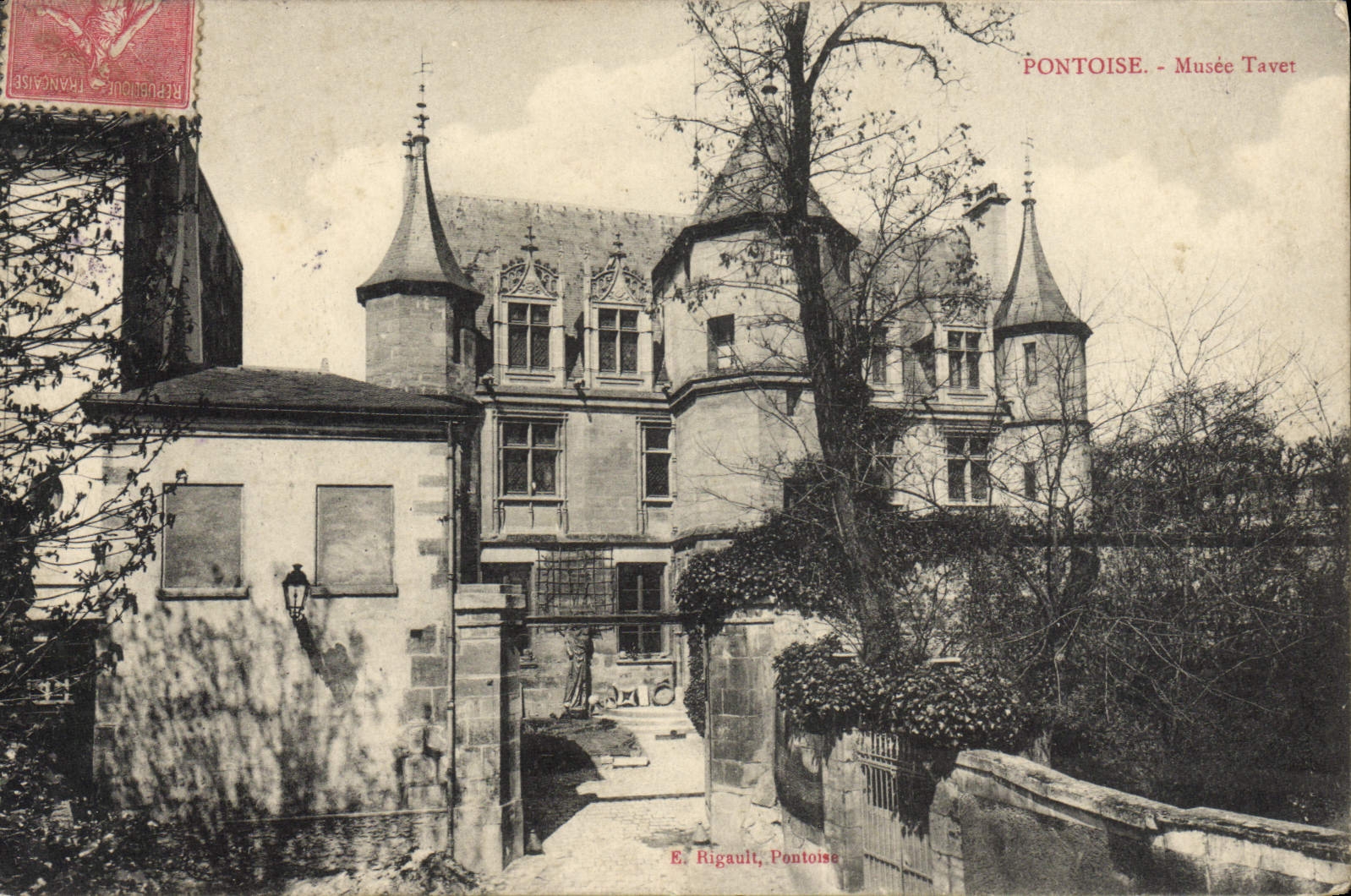 VINTAGE POSTCARD Pontoise Tavet Museum