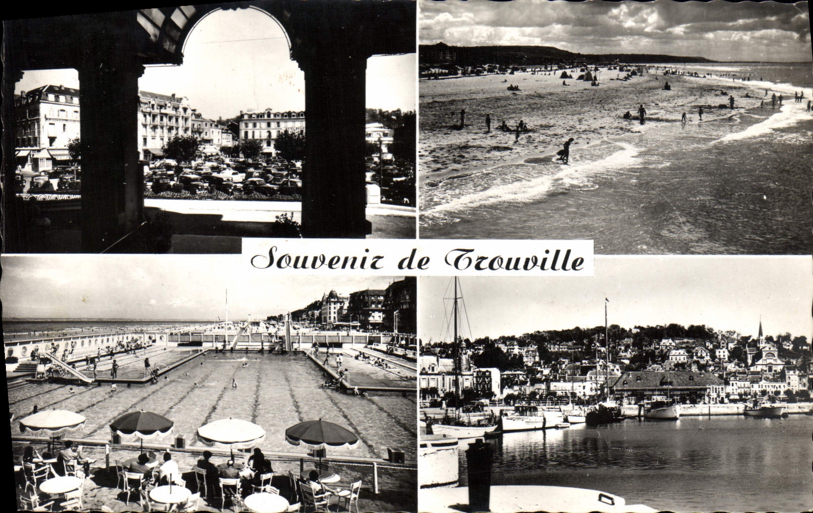 POSTAL MODERNA para recordar de Trouville