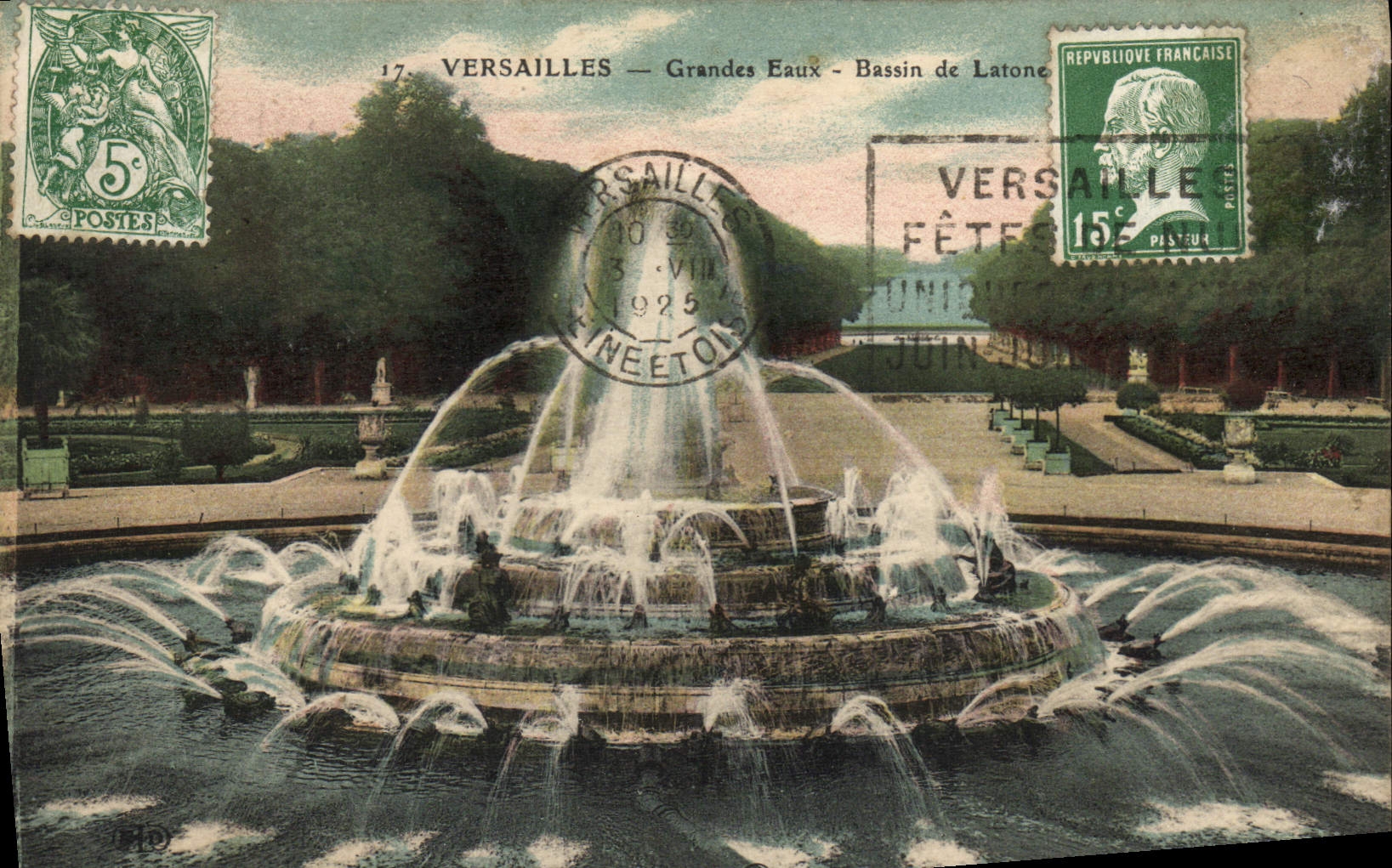 CPA Versailles Grandes Eaux Bassin de Latone