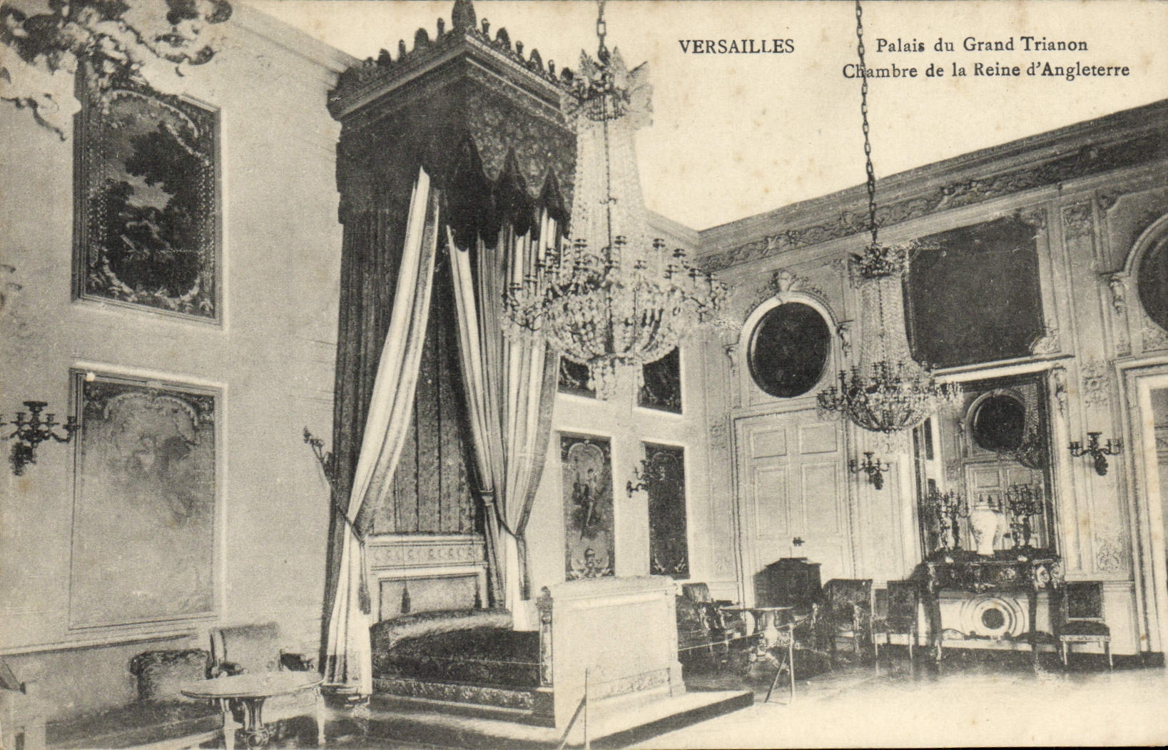 CPA Versailles Palais du Grand Trianon Chambre de la Reine d'Angleterre