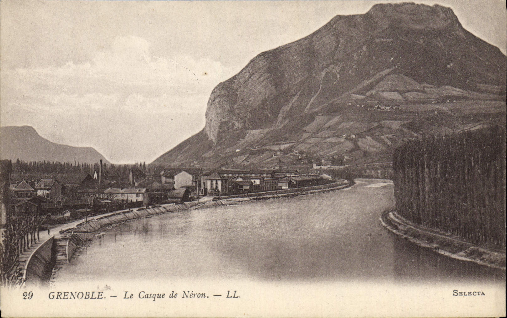 POSTAL Grenoble de la VENDIMIA el casco de Neron