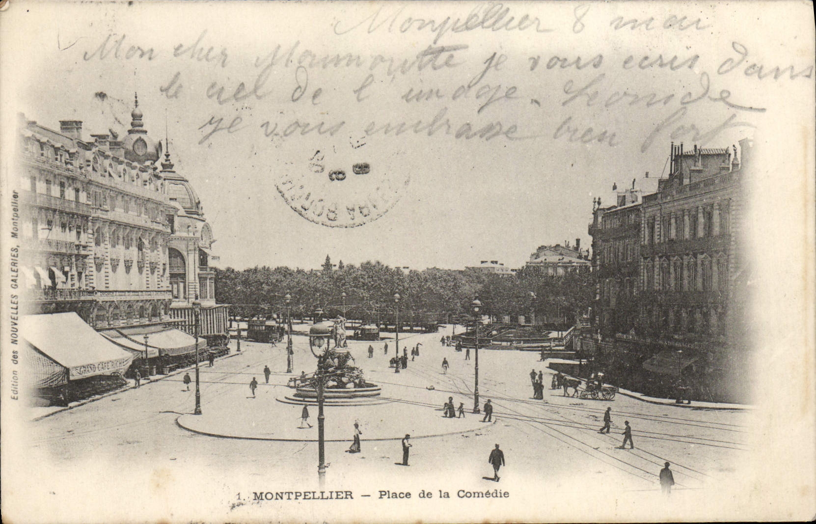 CPA Montpellier Place de la Comedie