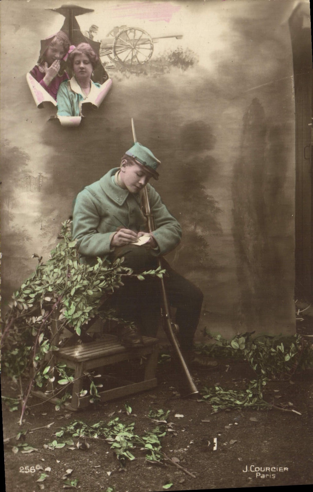 CPA Fantaisie Homme Soldat Militaria 