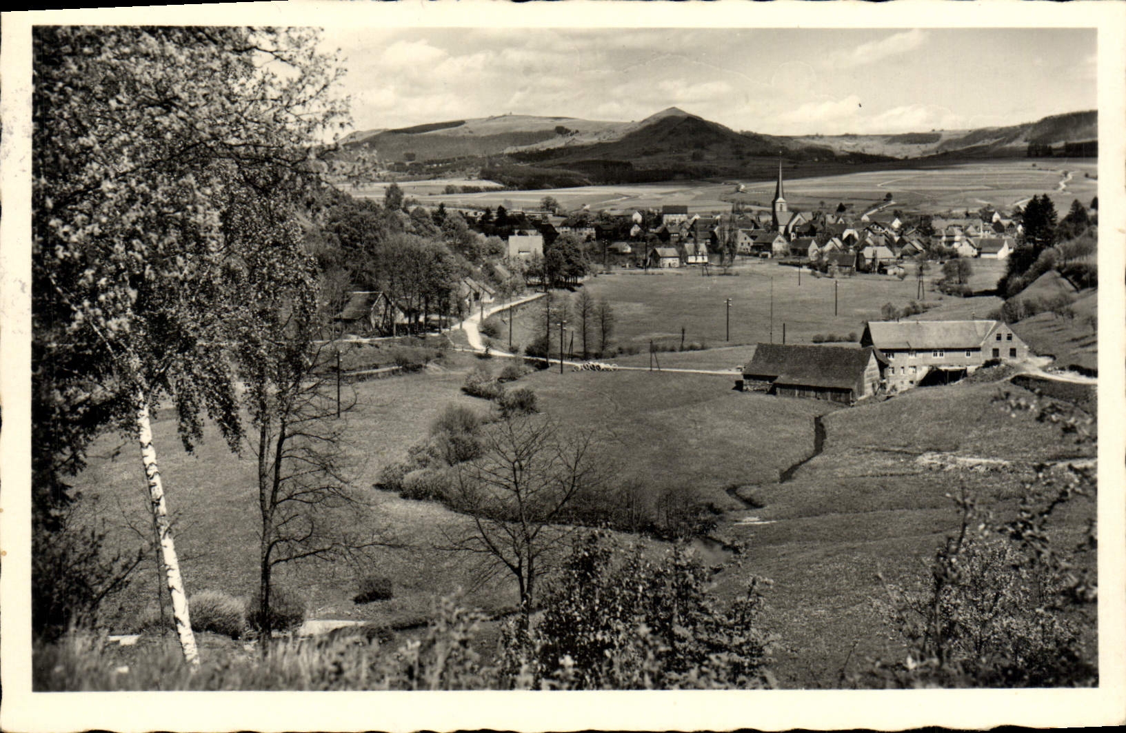 VINTAGE POSTCARD Schones Deutschland Die Rhon Pppenhausen millet Wasserkuppe