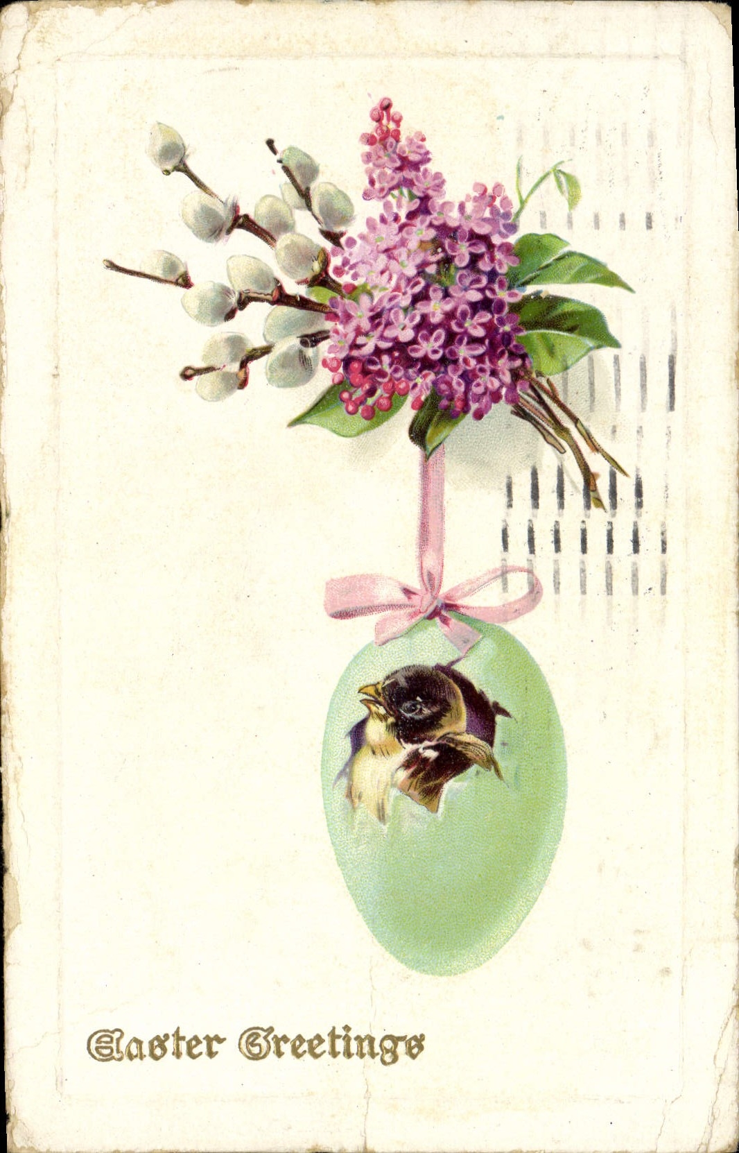 CPA Fantaisie Oiseau Oeuf 