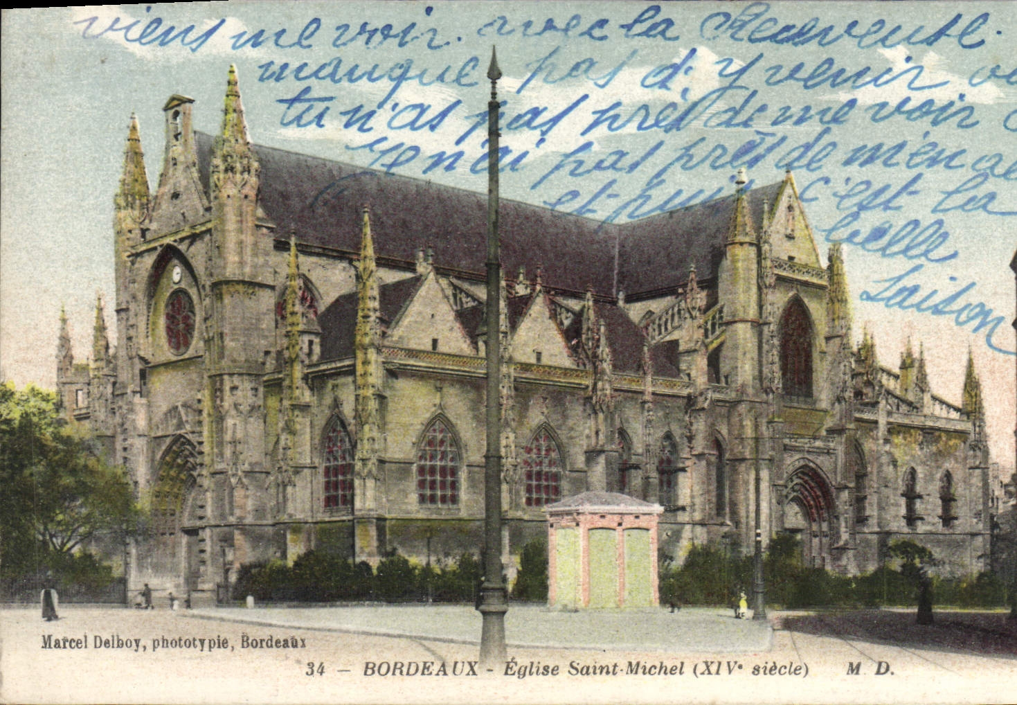 CPA Bordeaux Eglise Saint Michel