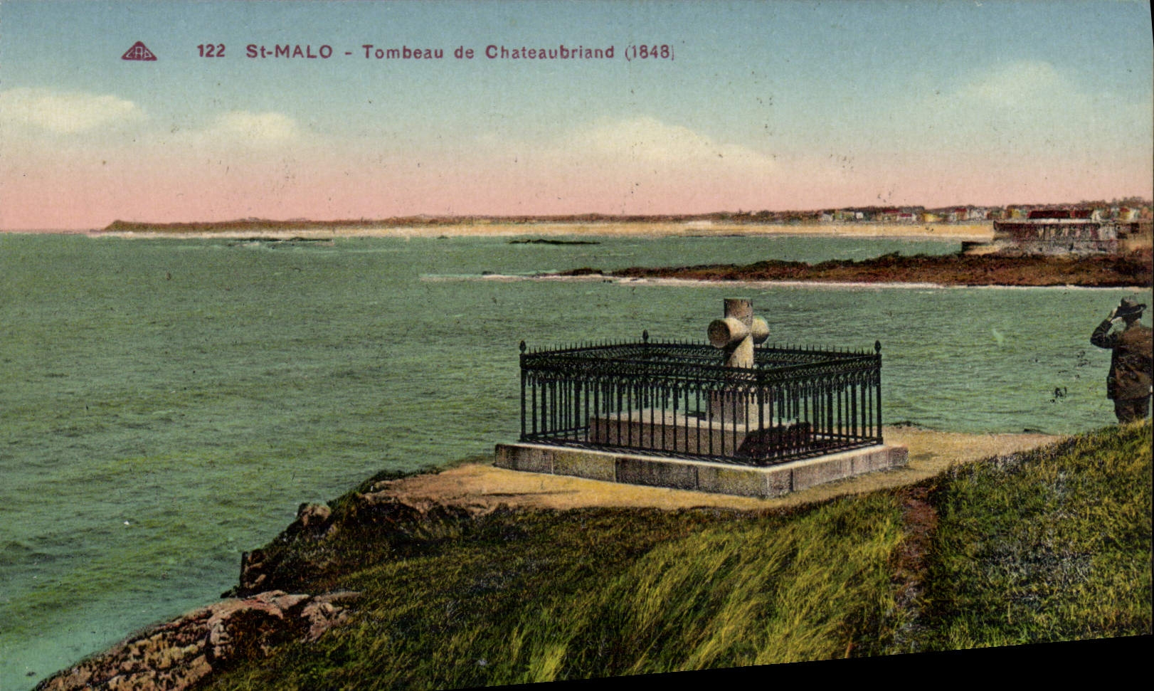 CPA Saint Malo Tombeau de Chateaubriand