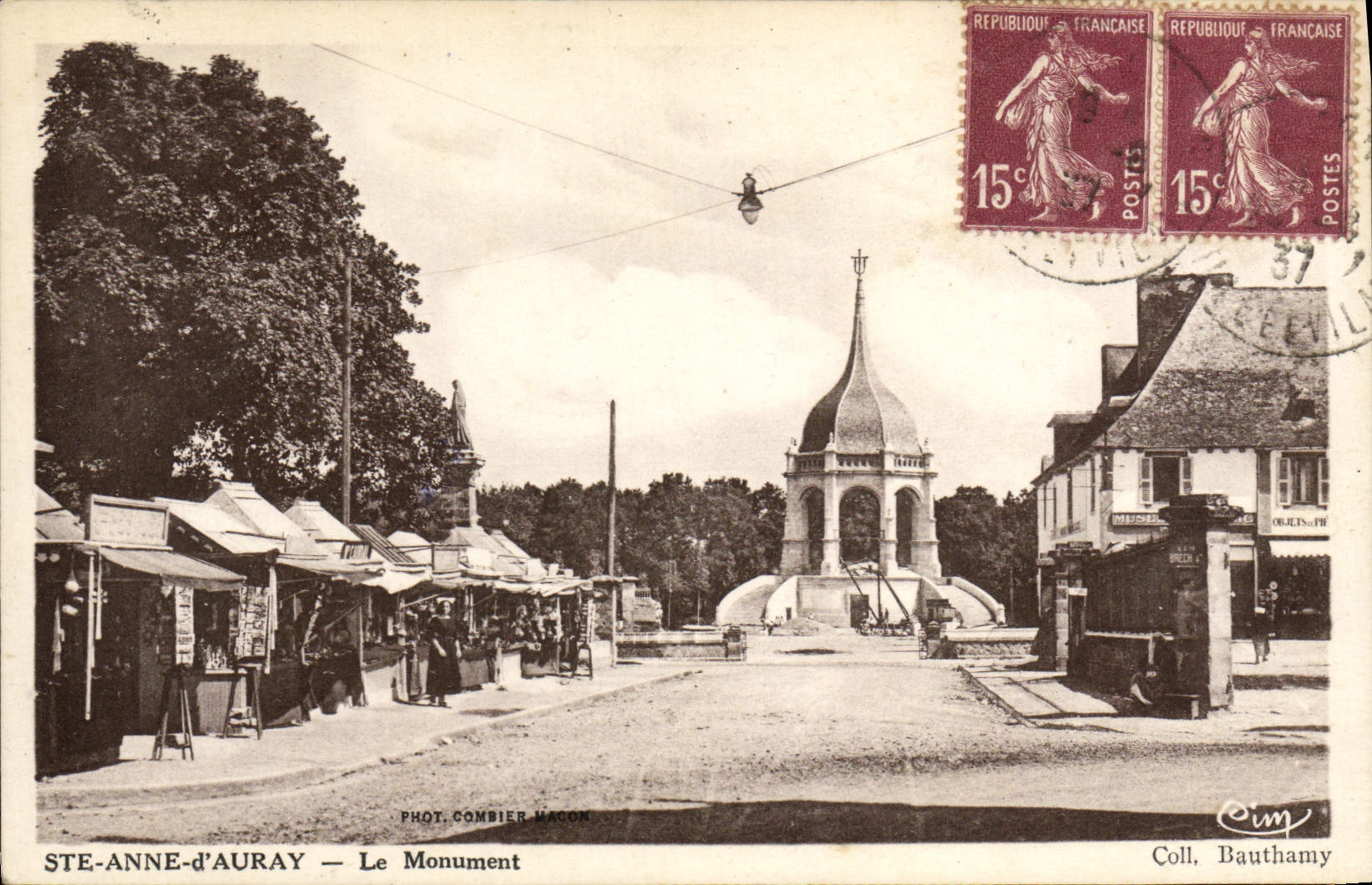 VINTAGE POSTCARD Sainte Anne d' Auray the Monument