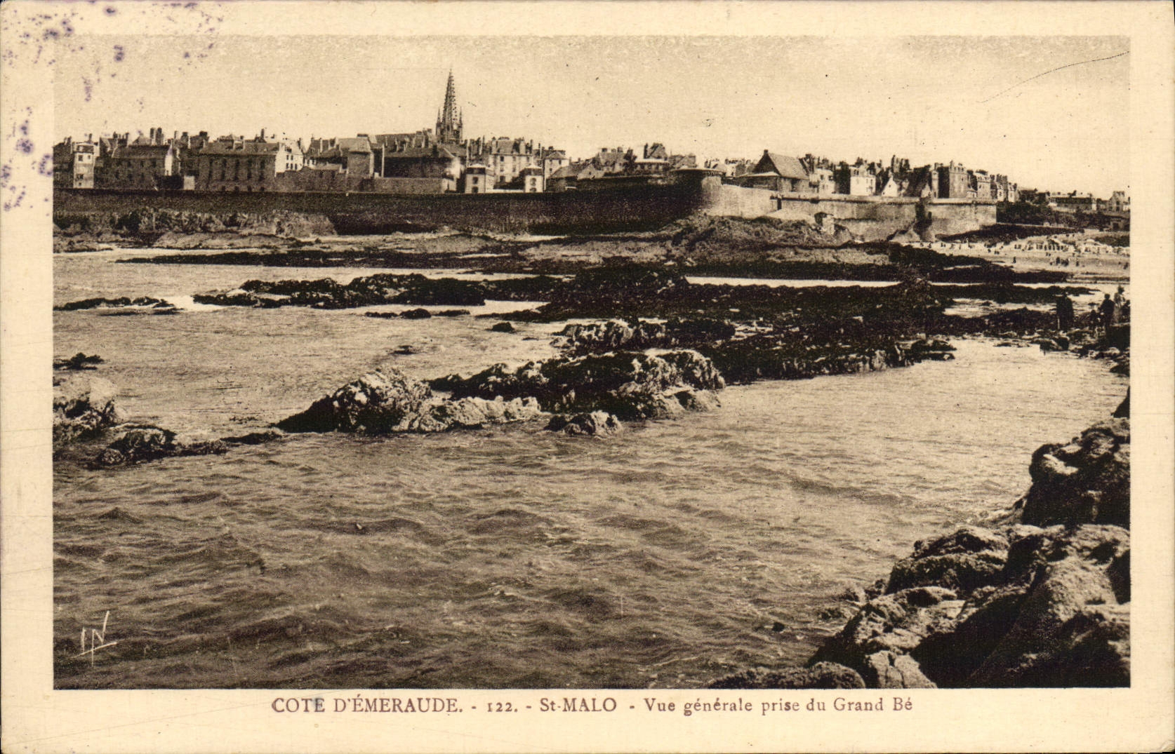 CPA Cote D'Emeraude Saint Malo Vue generale prise du Grand Be