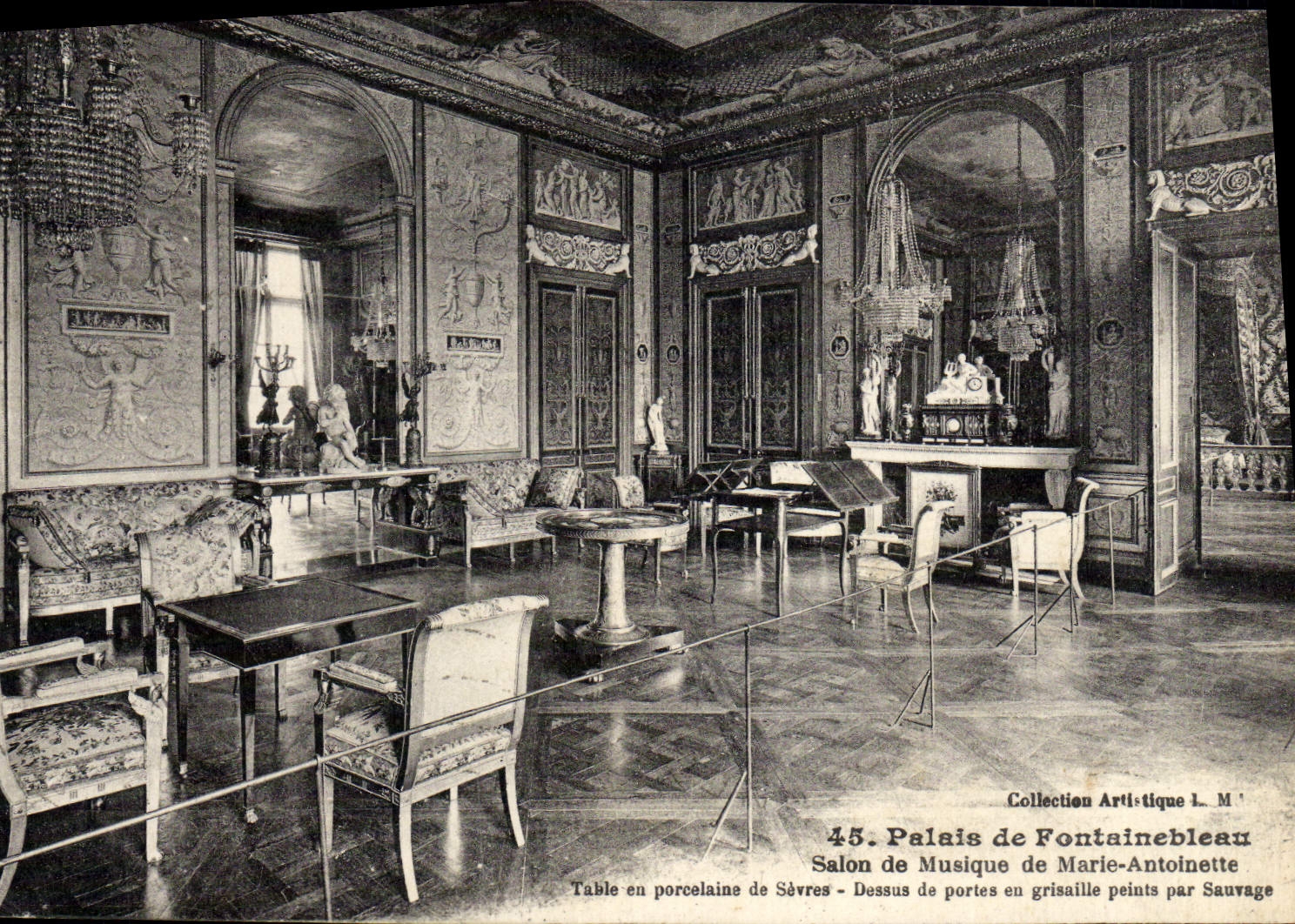 CPA Palais de Fontainebleau Salon de Musique de Marie Antoinette
