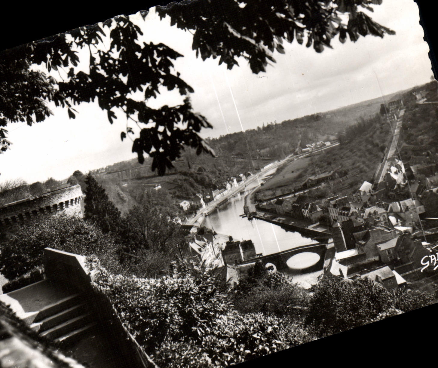 MODERN CARD Dinan the Rancid one and the Tower Sainte Catherine