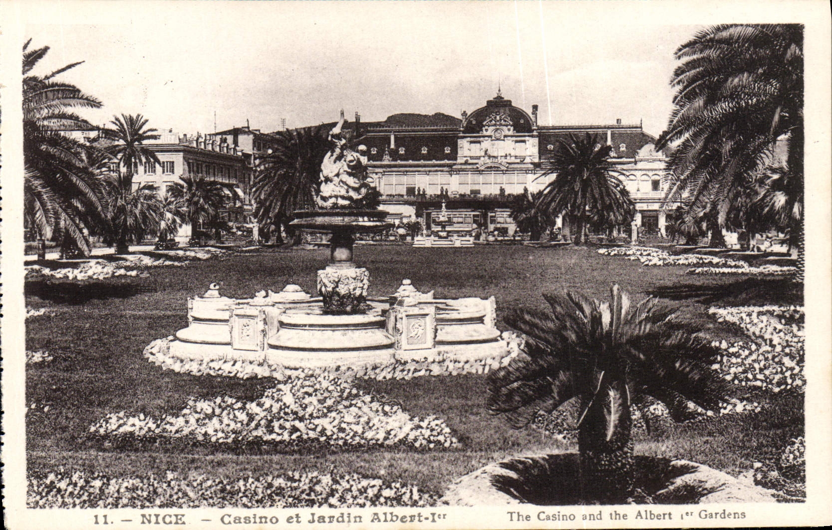 CPA Nice Casino et Jardin Albert 1er