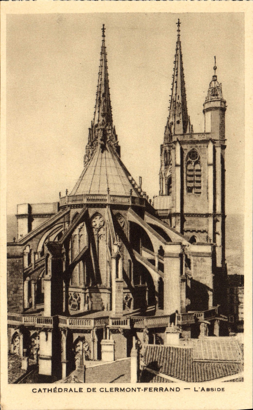 Catedral de la POSTAL de la VENDIMIA de Clermont-Ferrand el Apse