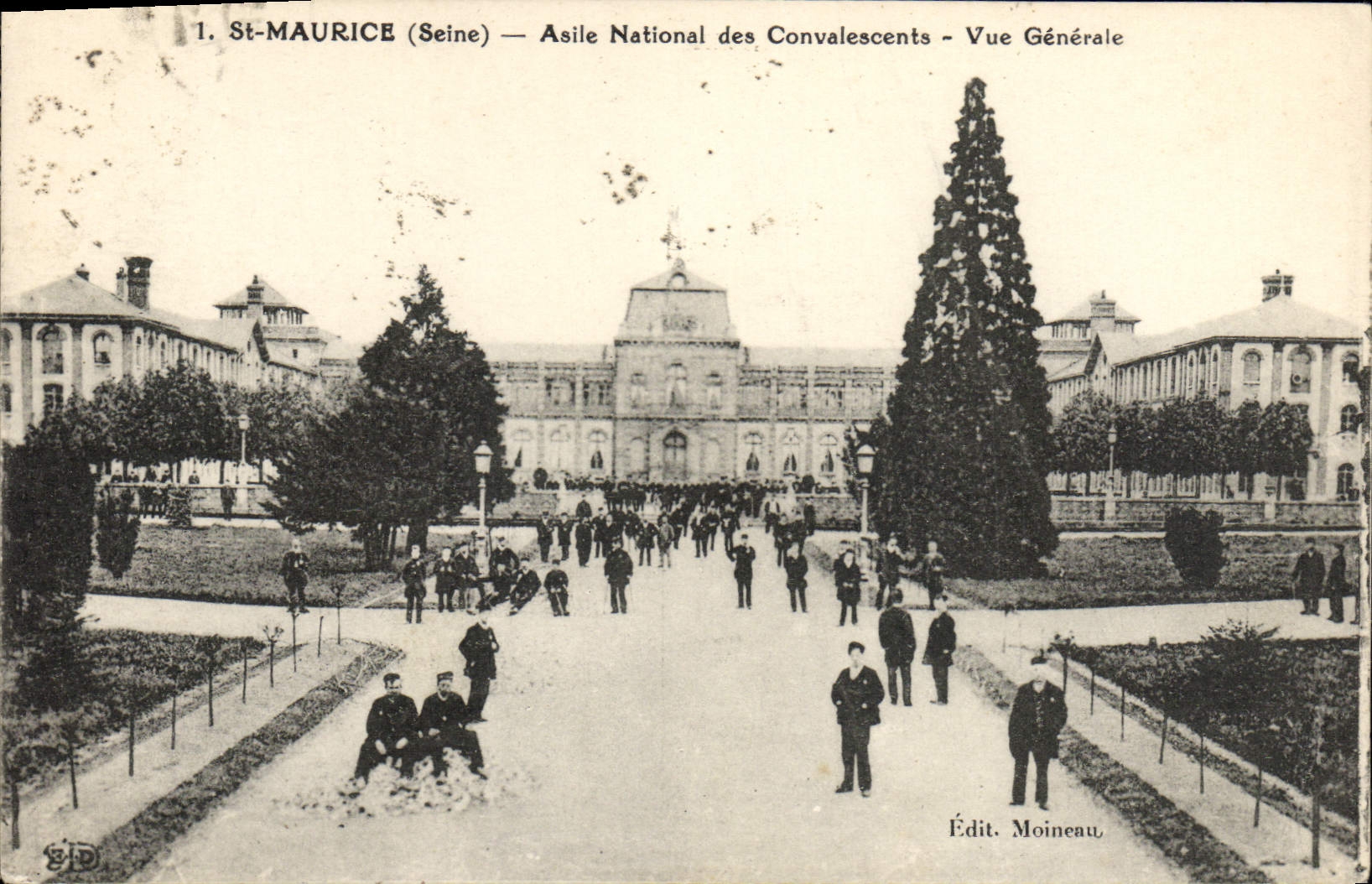 VINTAGE POSTCARD St Maurice National Asylum Of the Convalescents View