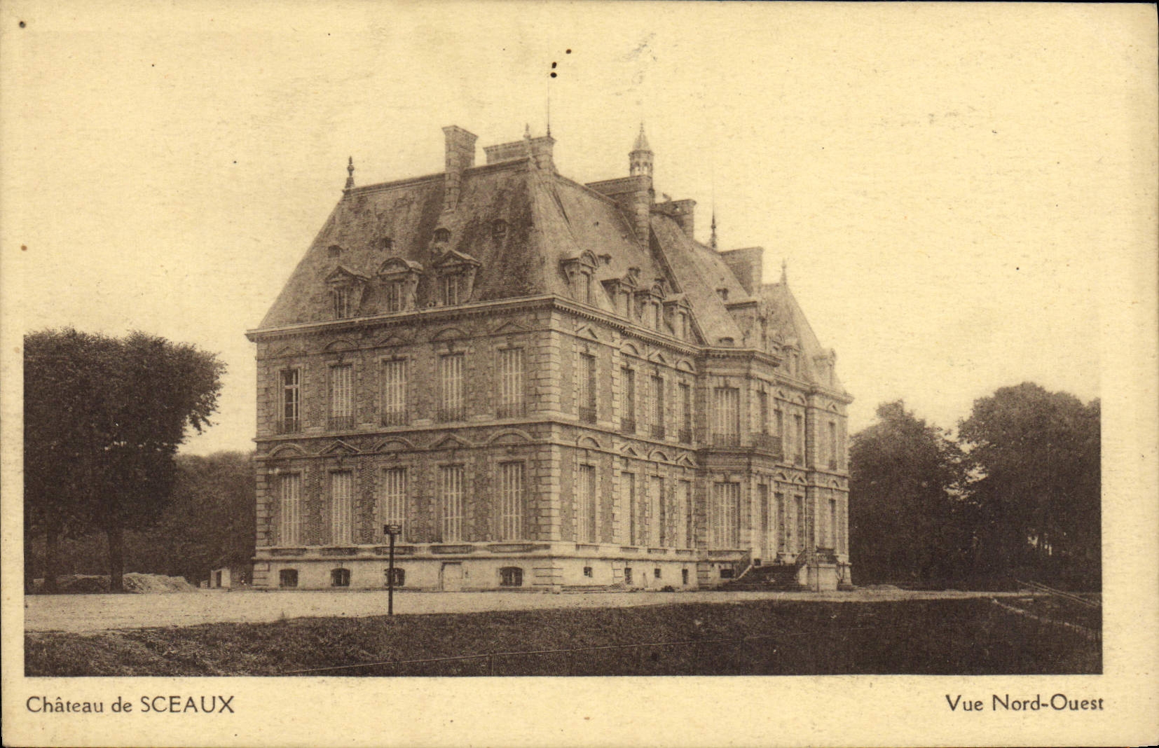 Castillo de la POSTAL de la VENDIMIA de los sellos vistos del norte occidental