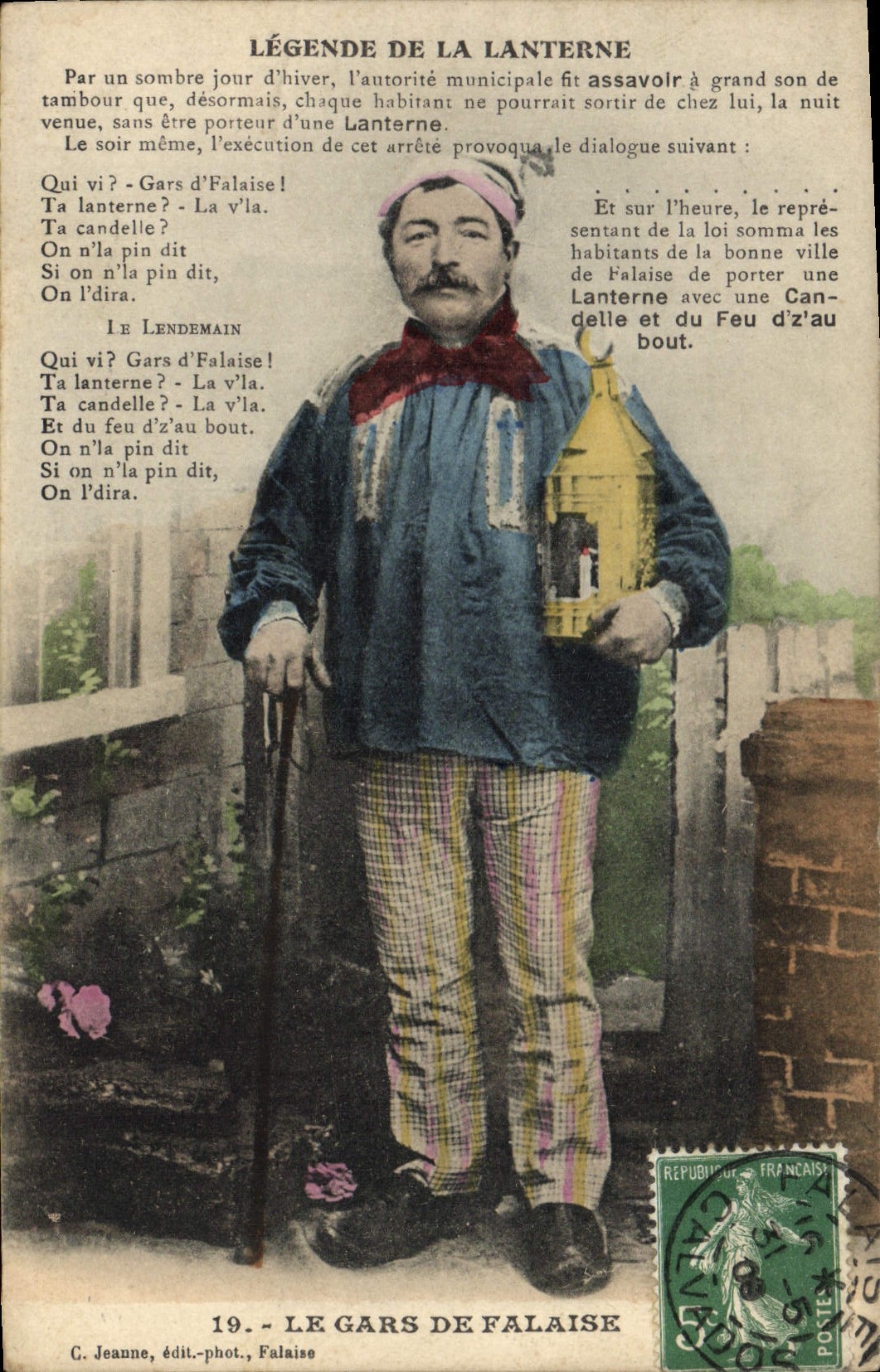 CPA Le Gars De Falaise Legende de la lanterne Folklore 