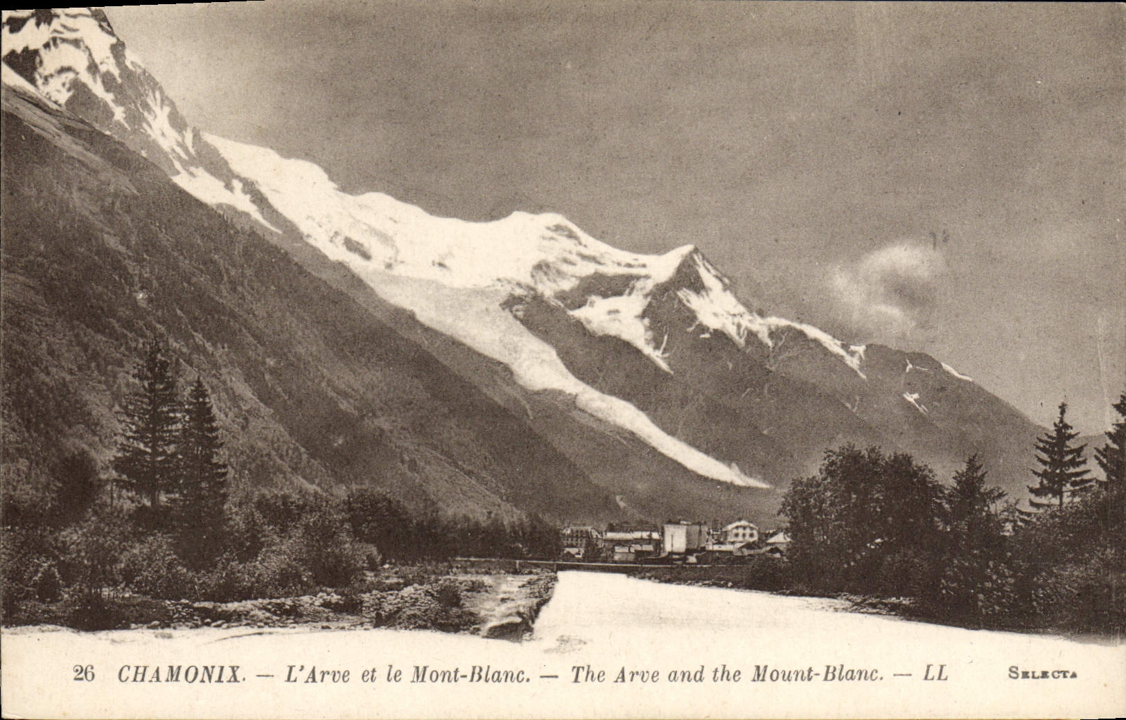 CPA Chamonix L'Arve Et Le Mont Blanc