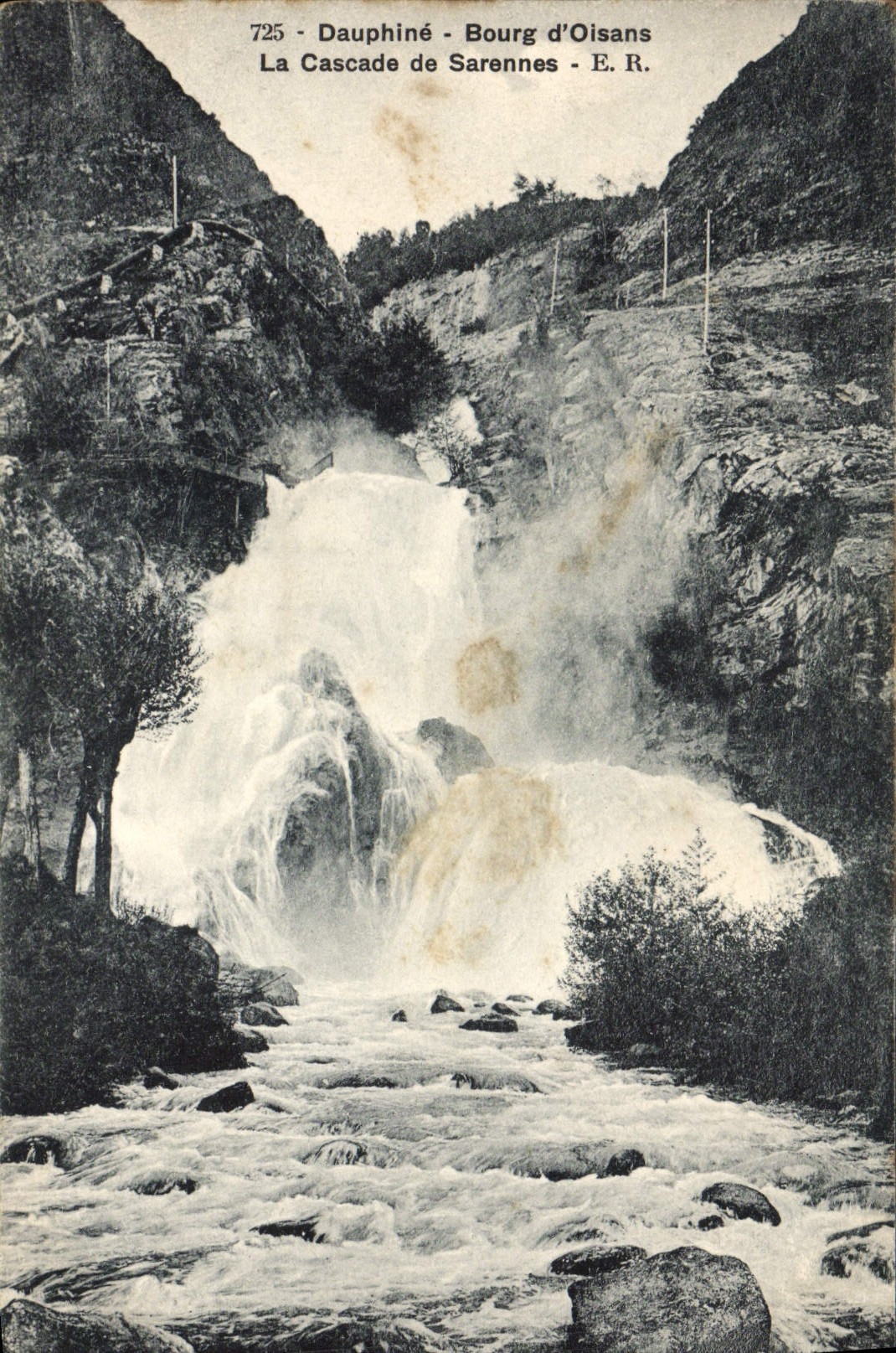 CPA Dauphine Bourg D'Oisans La Cascade De Sarennes