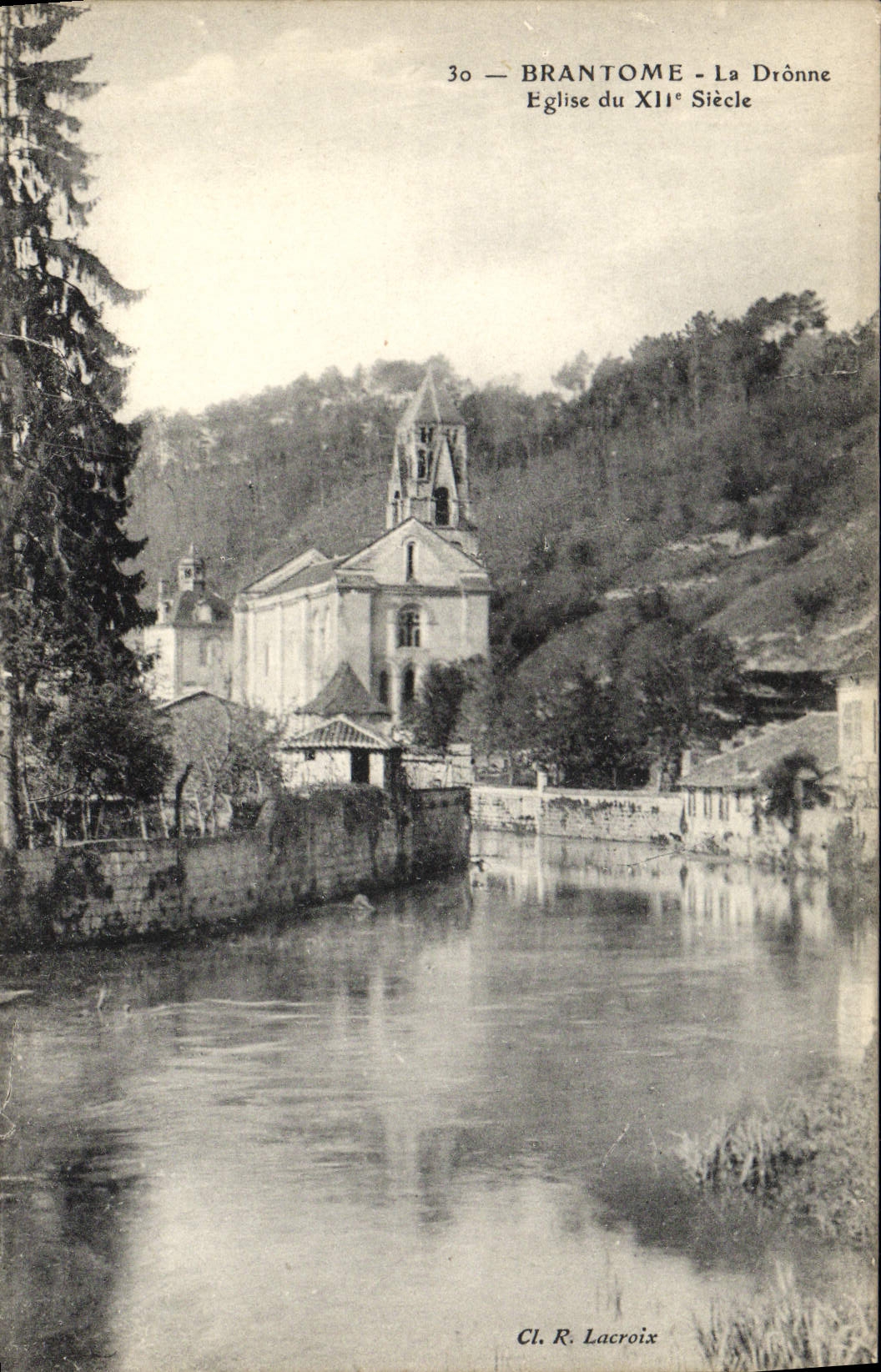 CPA Brantome La Dronne Eglise du 12eme