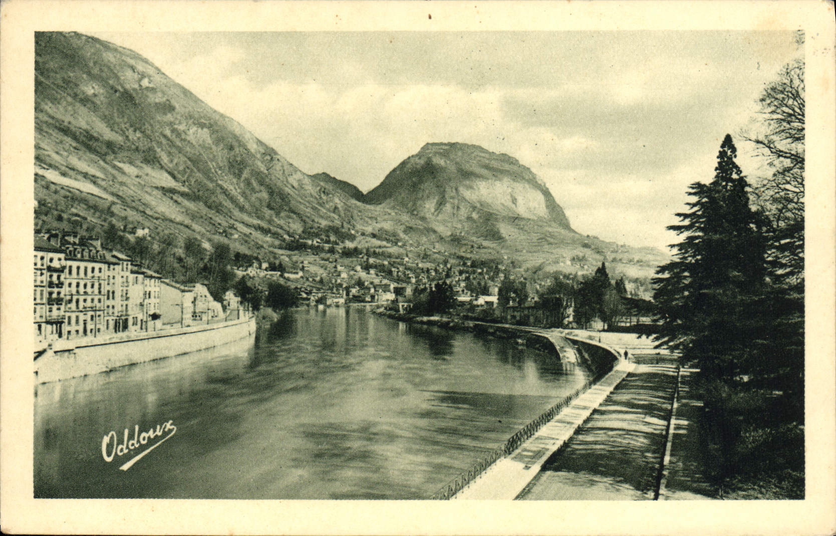 POSTAL Grenoble Isere de la VENDIMIA la taza y el St Eynard