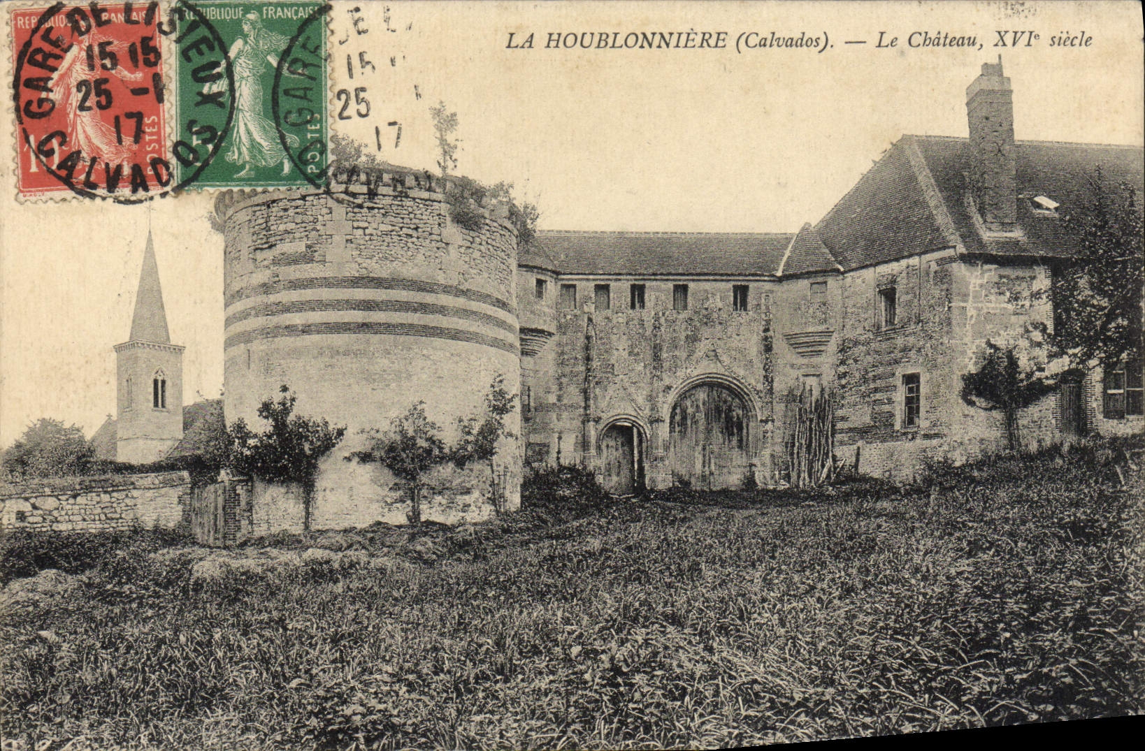 POSTAL de la VENDIMIA el campo de salto el castillo