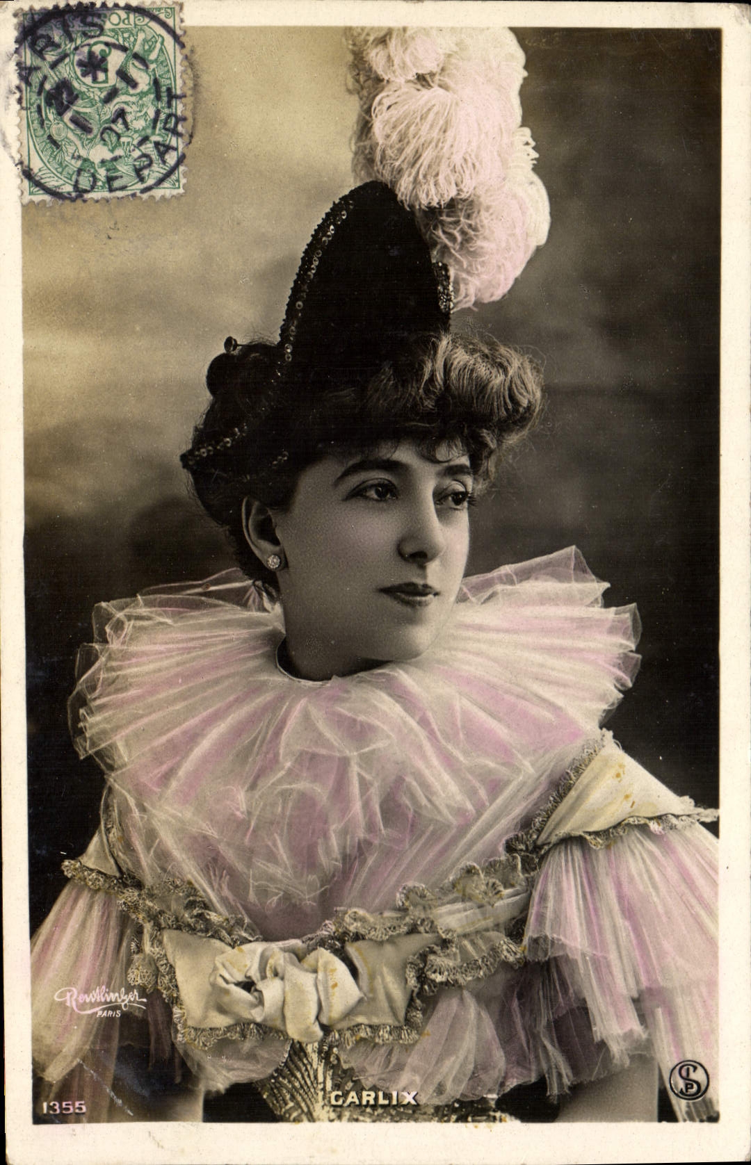 VINTAGE POSTCARD Fantasy Carlix Woman