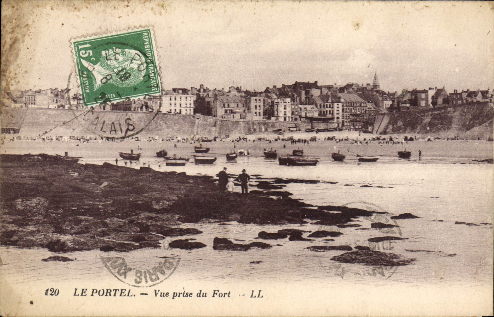 POSTAL Portel de la VENDIMIA vista del Fort