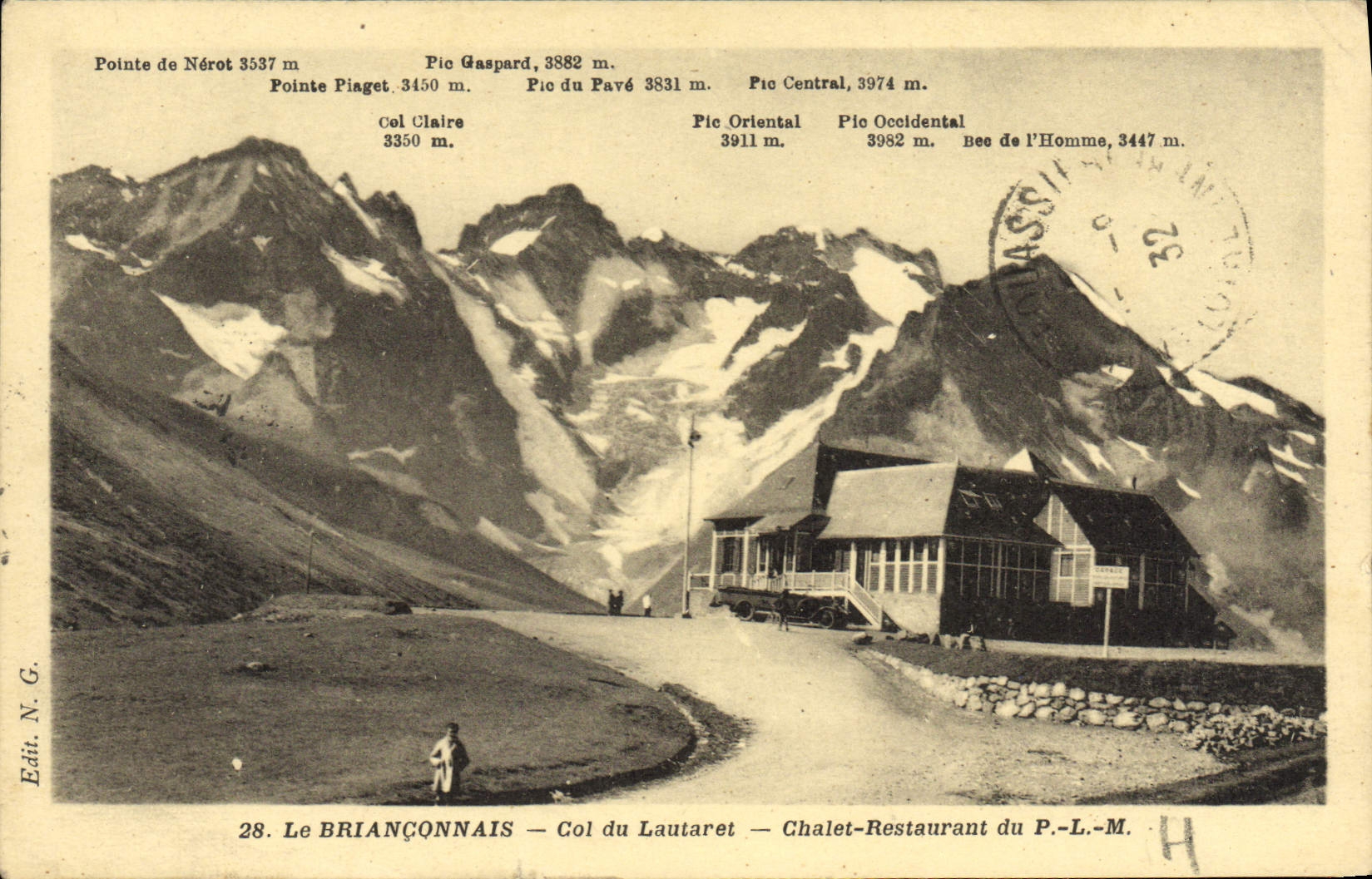 CPA Le Brianconnais Col Du Lautaret Chalet Restaurant du PLM
