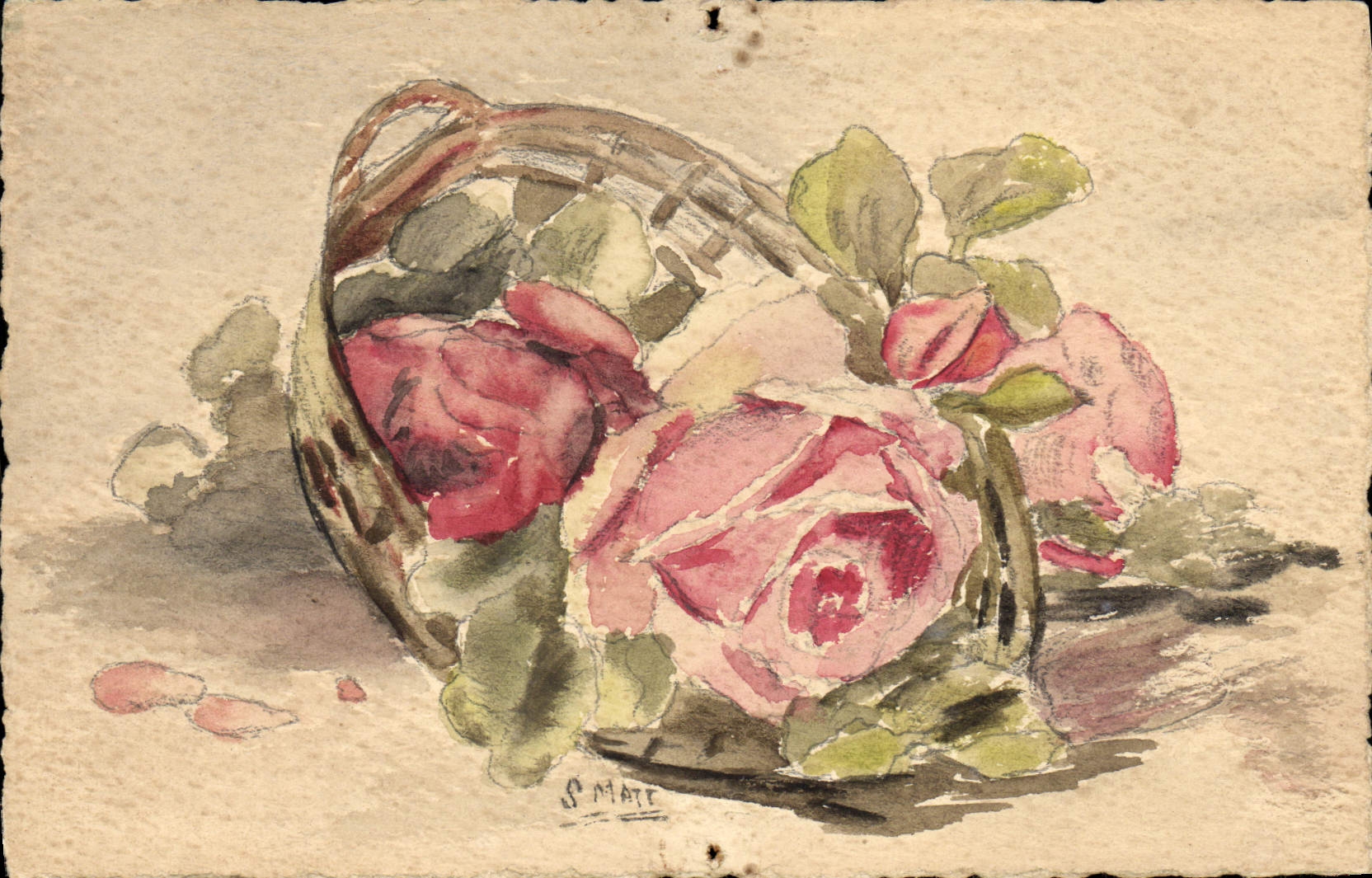 CPA Fantaisie Fleurs