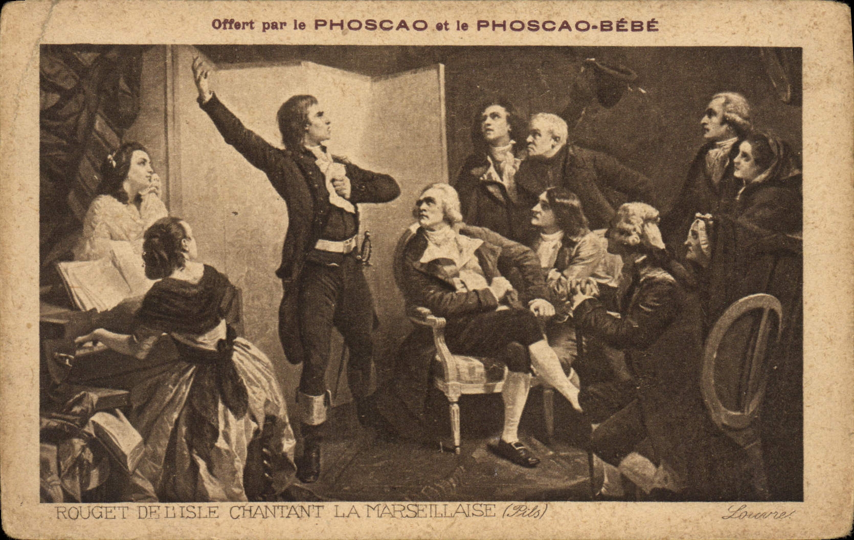 CPA Rouget De Lisle Chantant La Marseillaise