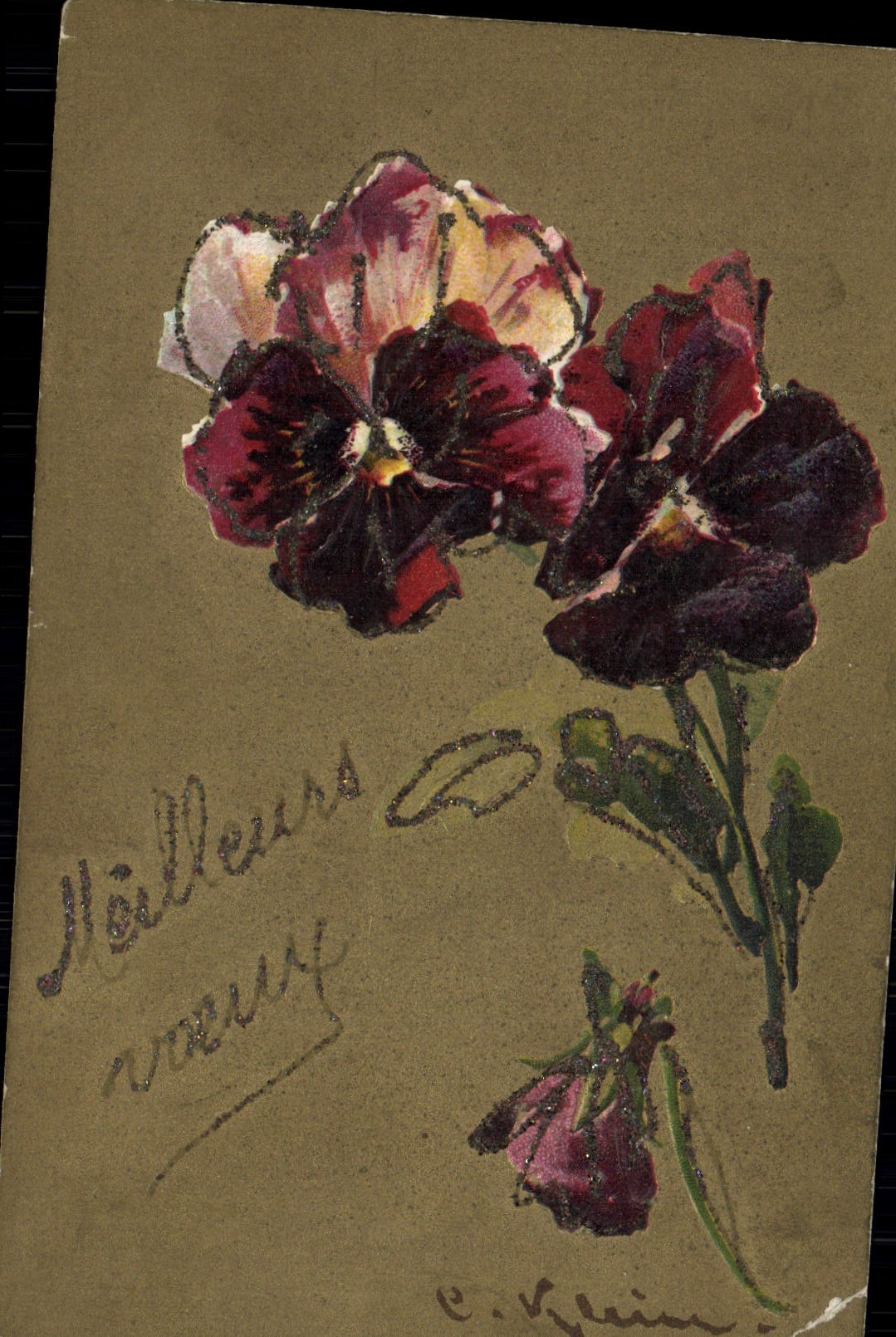 CPA Fantaisie Fleurs