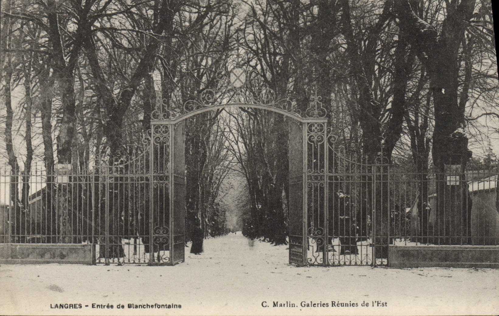 VINTAGE POSTCARD Langres Entered De Blanchefontaine