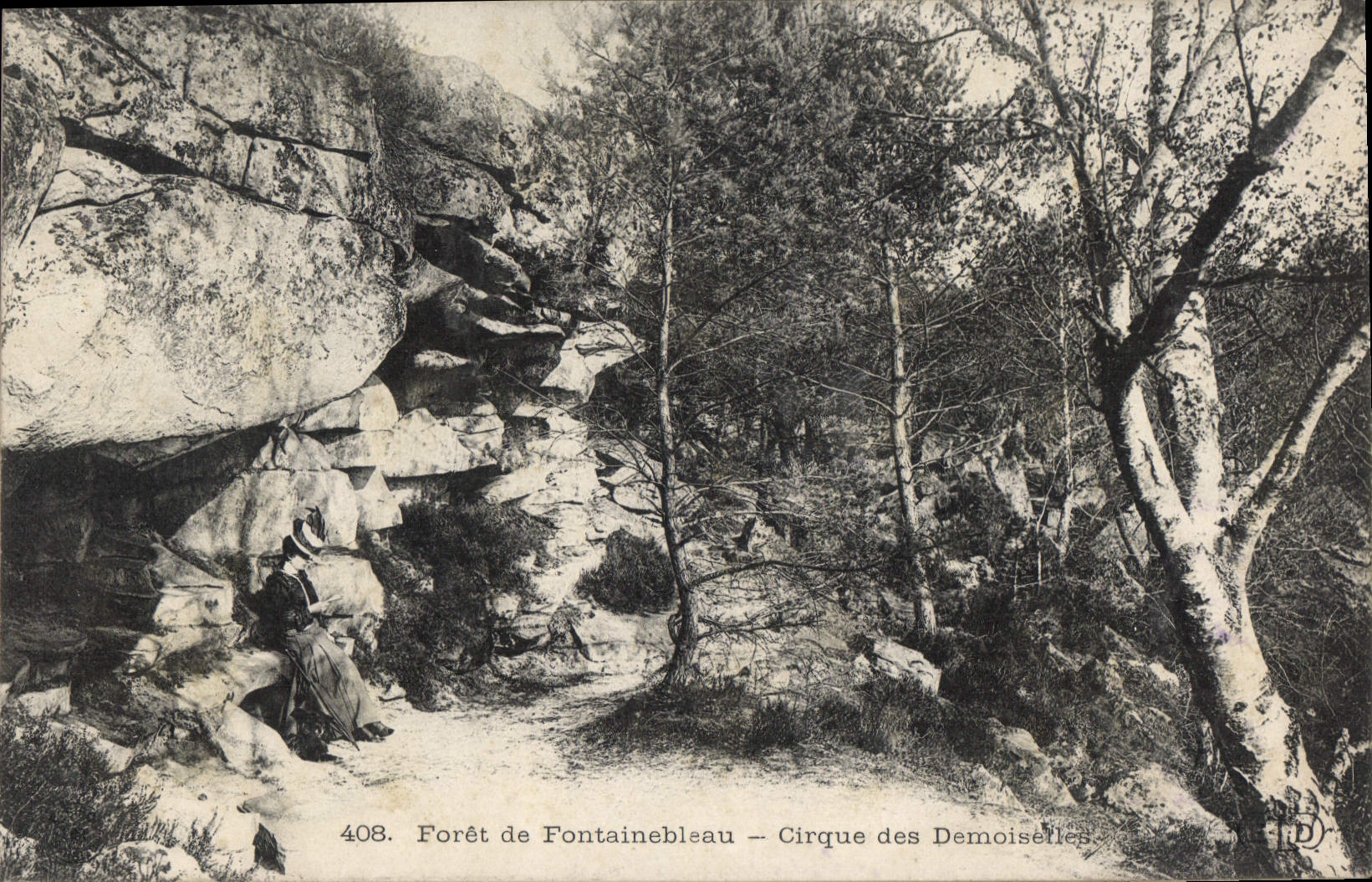 CPA Foret De Fontainebleau Cirque Des Demoiseiles