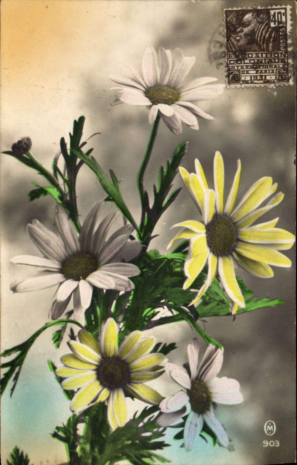 CPA Fantaisie Fleurs 