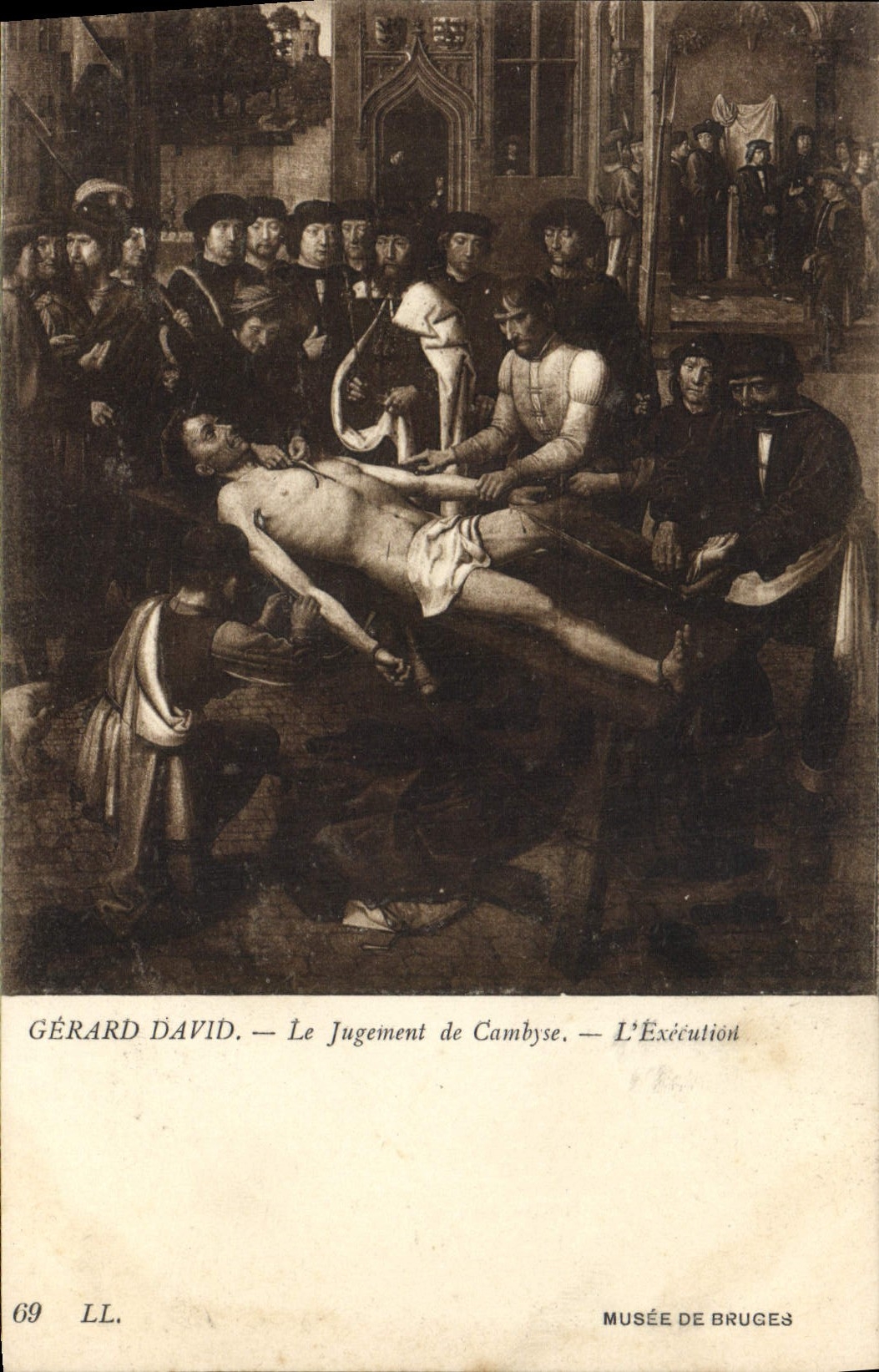 CPA Gerard David Le Jugement de Cambyse L'Execution Musee de Bruges Chirurgie