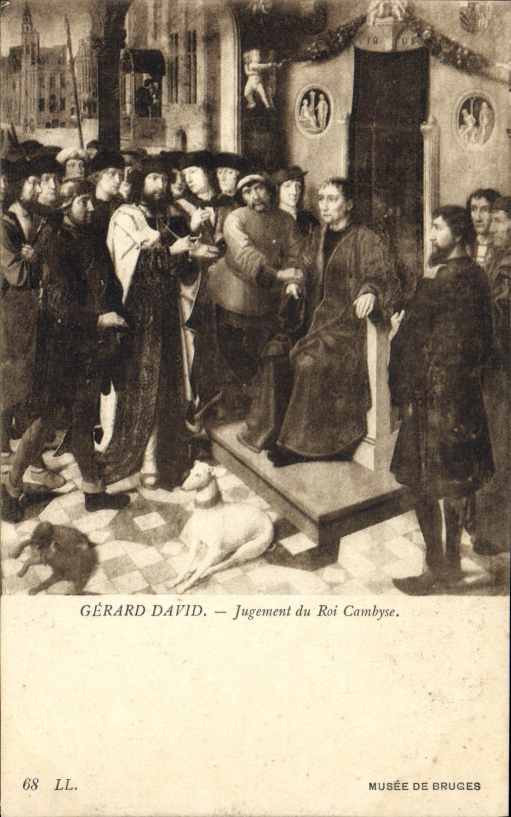 CPA Gerard David Jugement du Roi Cambyse Musee de Bruges 