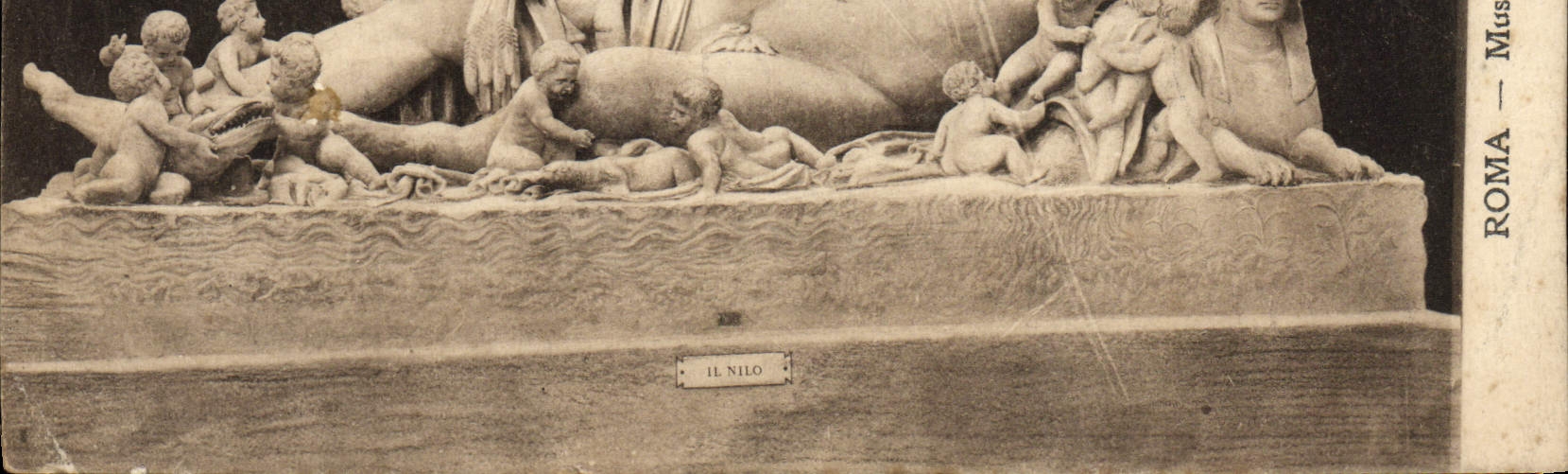 POSTAL Roma Museo Vaticano Nilo de la VENDIMIA