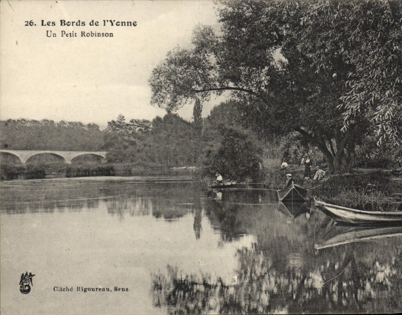 VINTAGE POSTCARD Edges of Yonne Small a Robinson