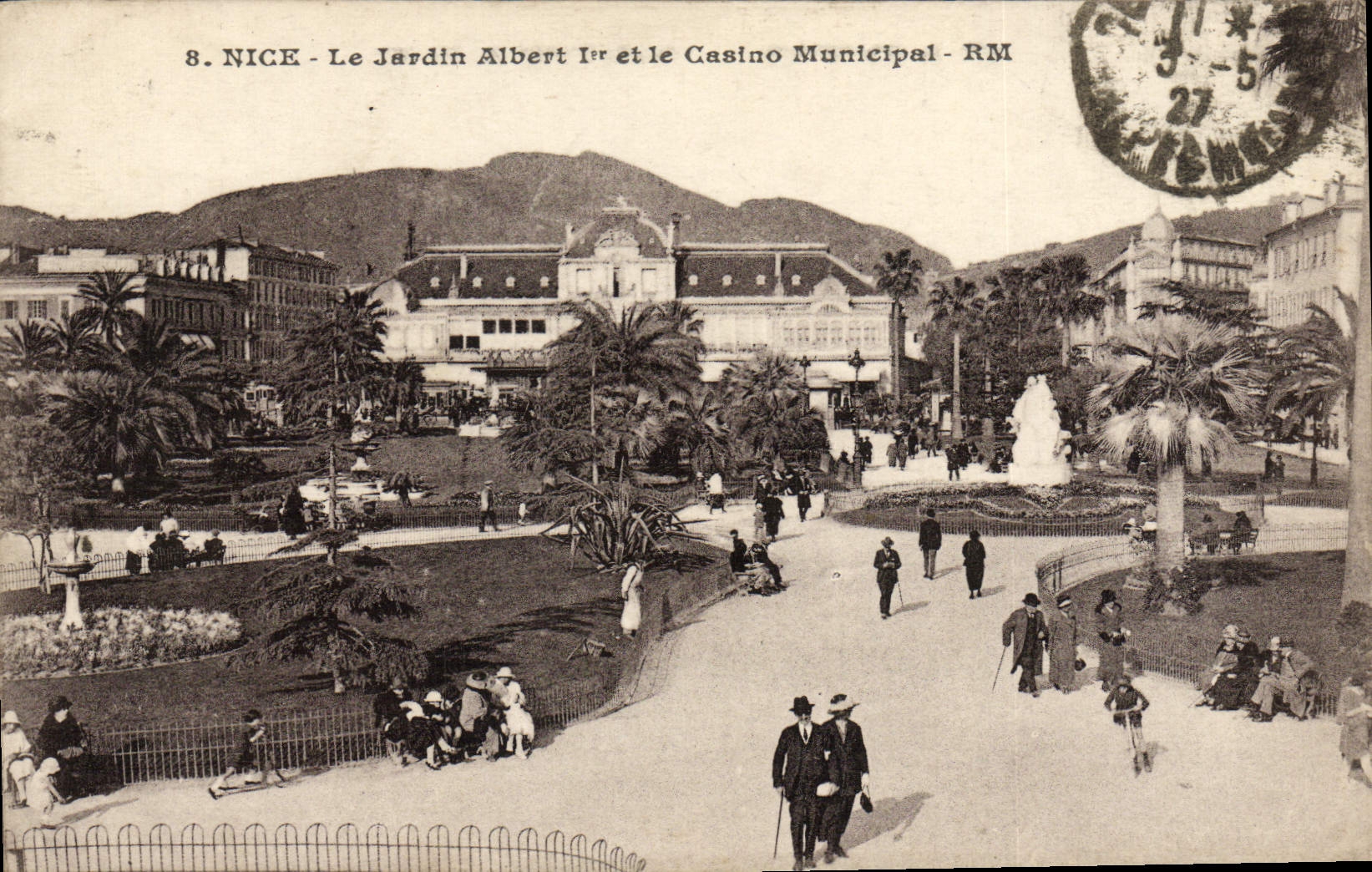CPA Nice Les Jardin Albert 1er et le Casino Municipal