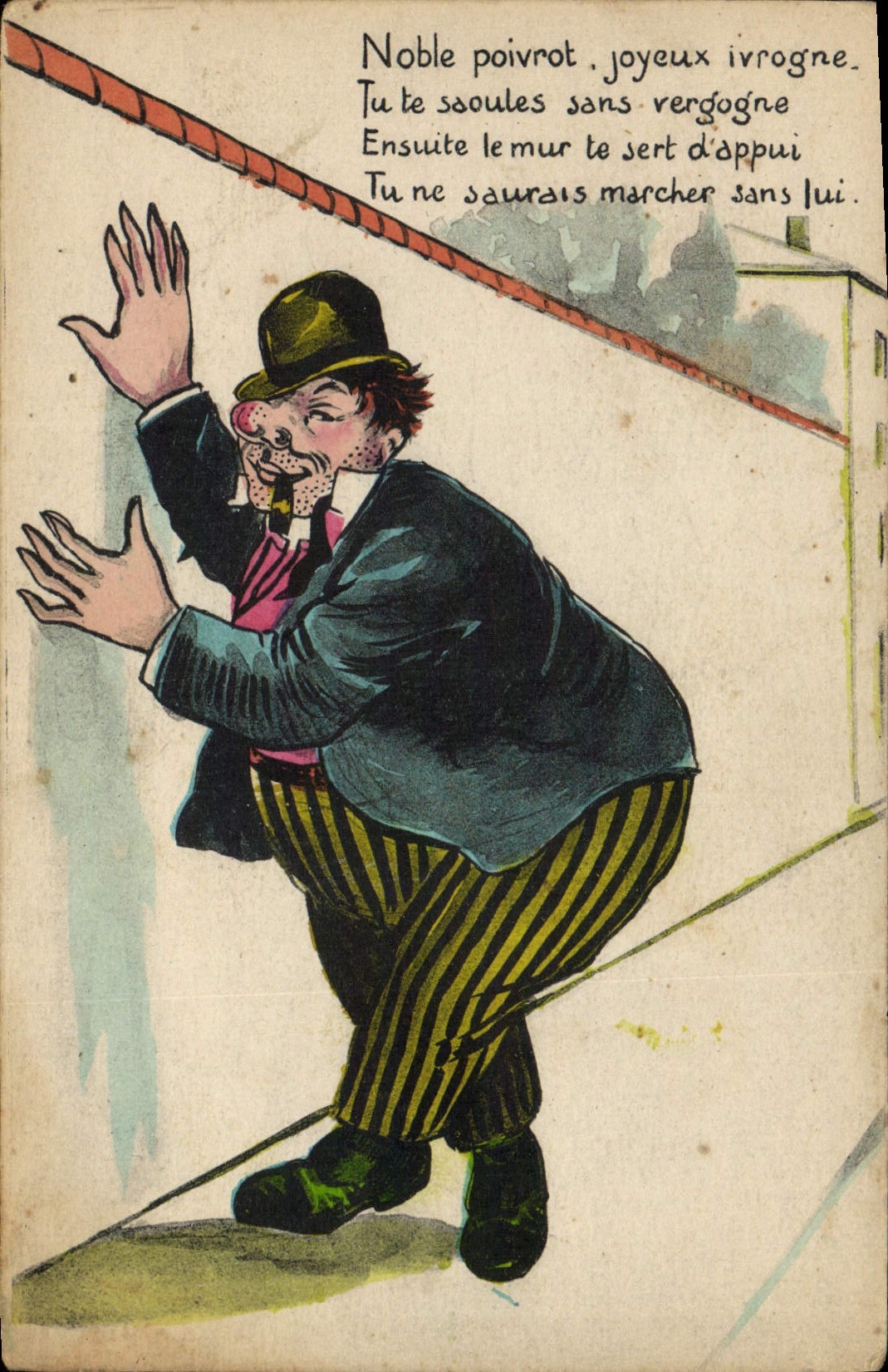 VINTAGE POSTCARD Noble soak alcohol